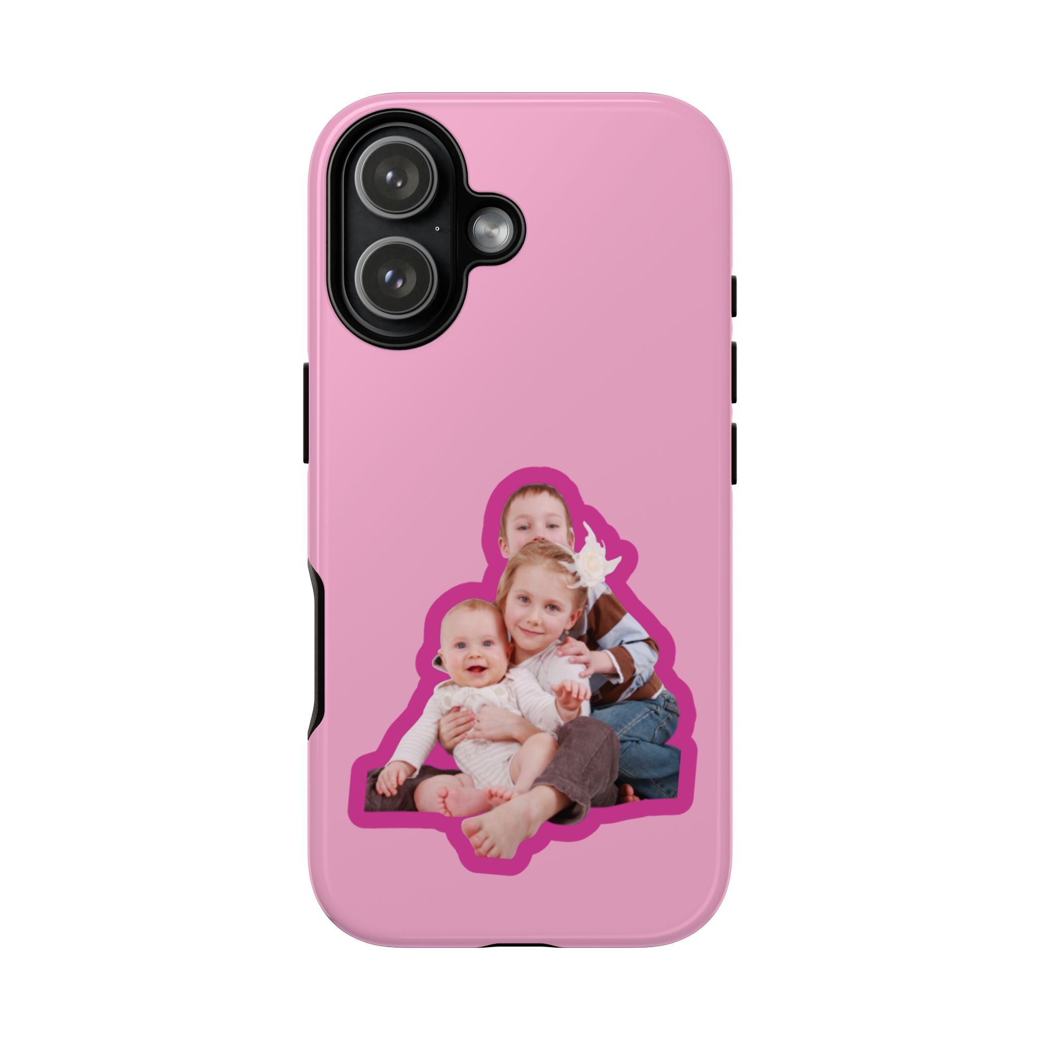 PINK CARTOON – Personalisierte Foto Handyhülle mit Dual-Layer-Schutz