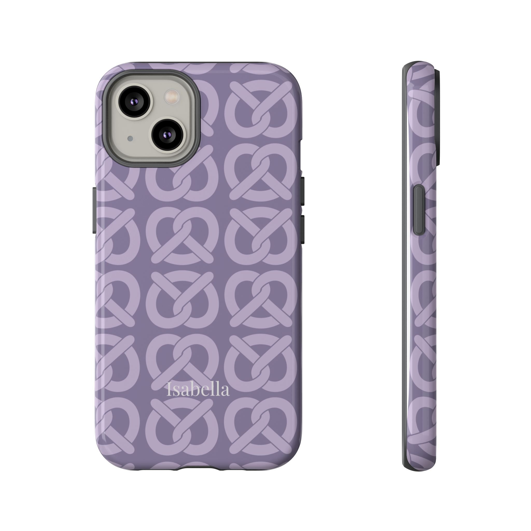 BREZN MONOGRAMM LAVENDEL – Personalisierte Handyhülle mit Dual-Layer-Schutz
