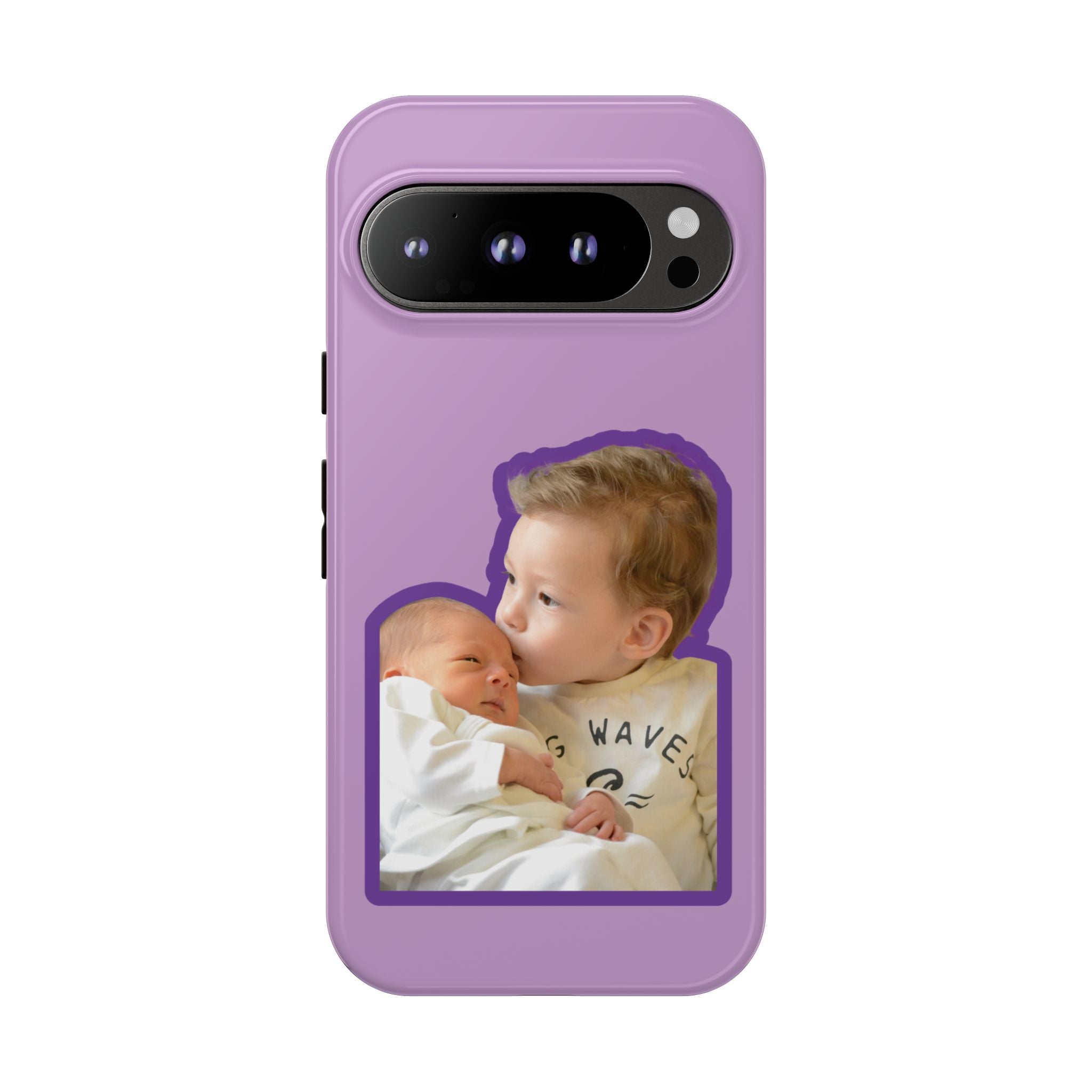 PURPLE CARTOON – Personalisierte Foto Handyhülle mit Dual-Layer-Schutz