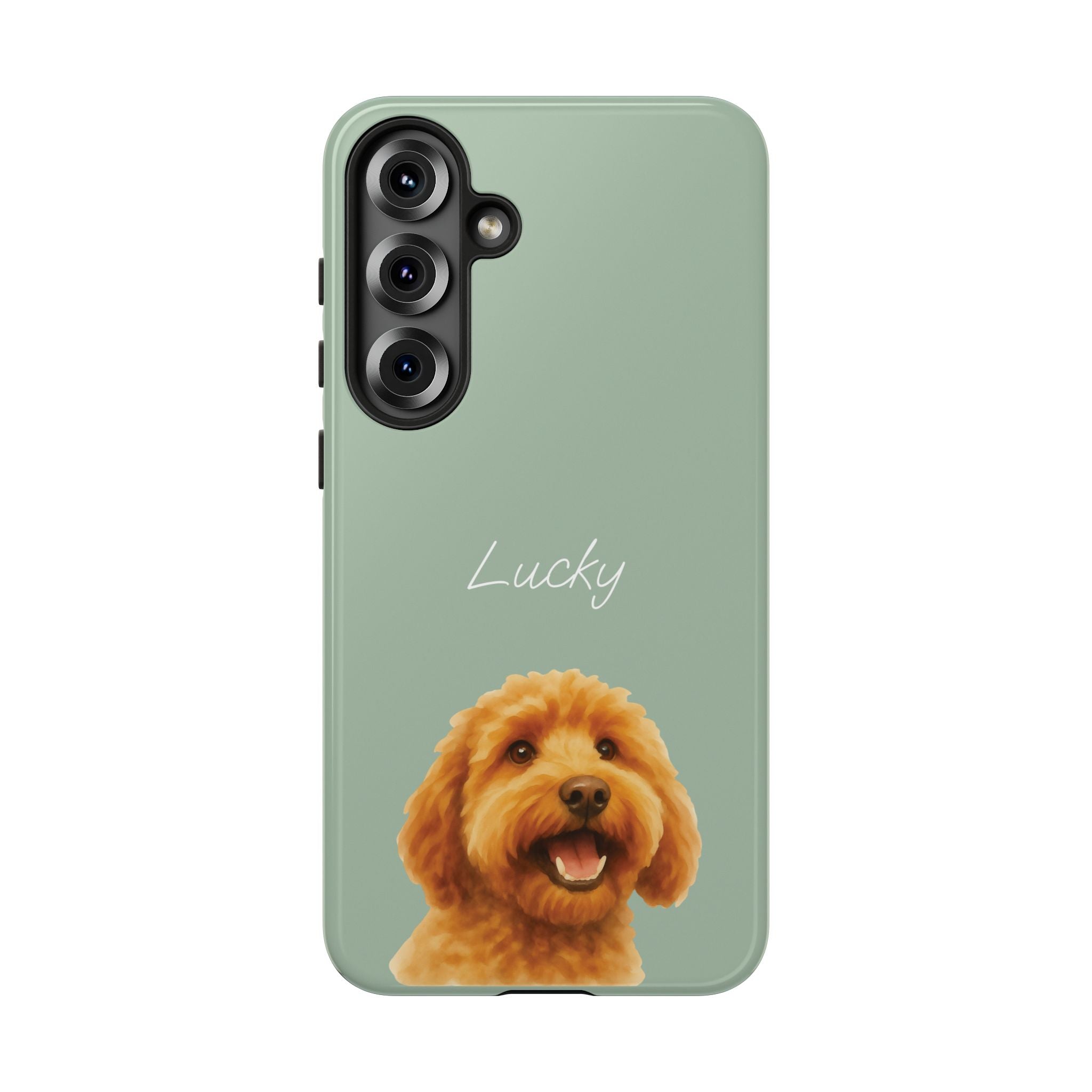 PET AQUARELL SALBEI – Personalisierte Handyhülle mit Dual-Layer-Schutz