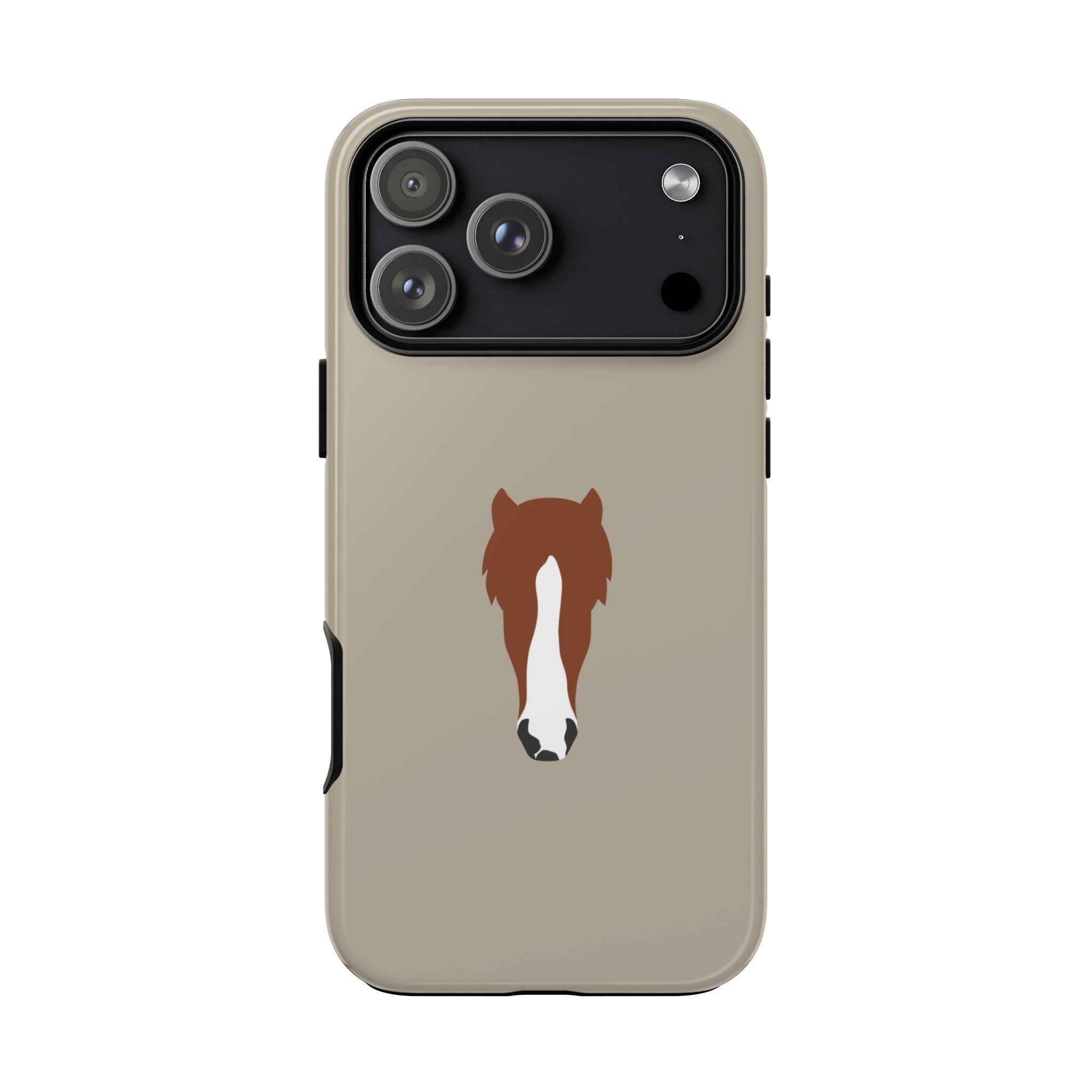 UNIQUE ANIMAL ART EDITION BEIGE – Personalisierte Handyhülle mit Dual-Layer-Schutz