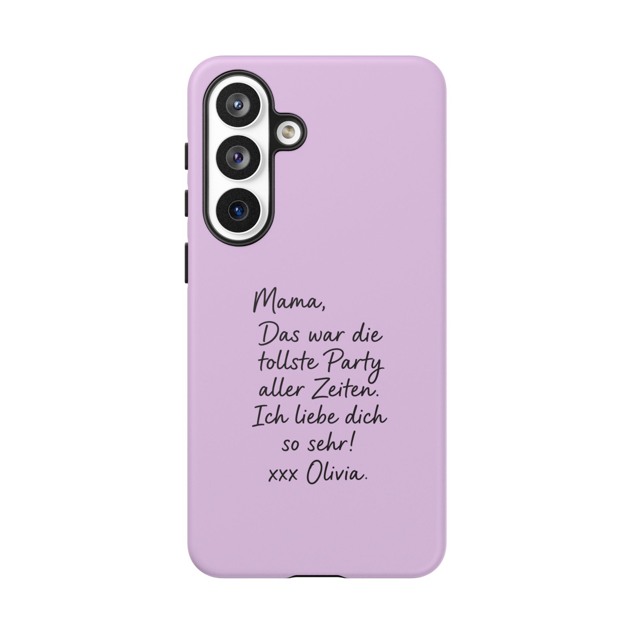 LAVENDEL mit handgeschriebener Notiz – Personalisierte Handyhülle mit Dual-Layer-Schutz