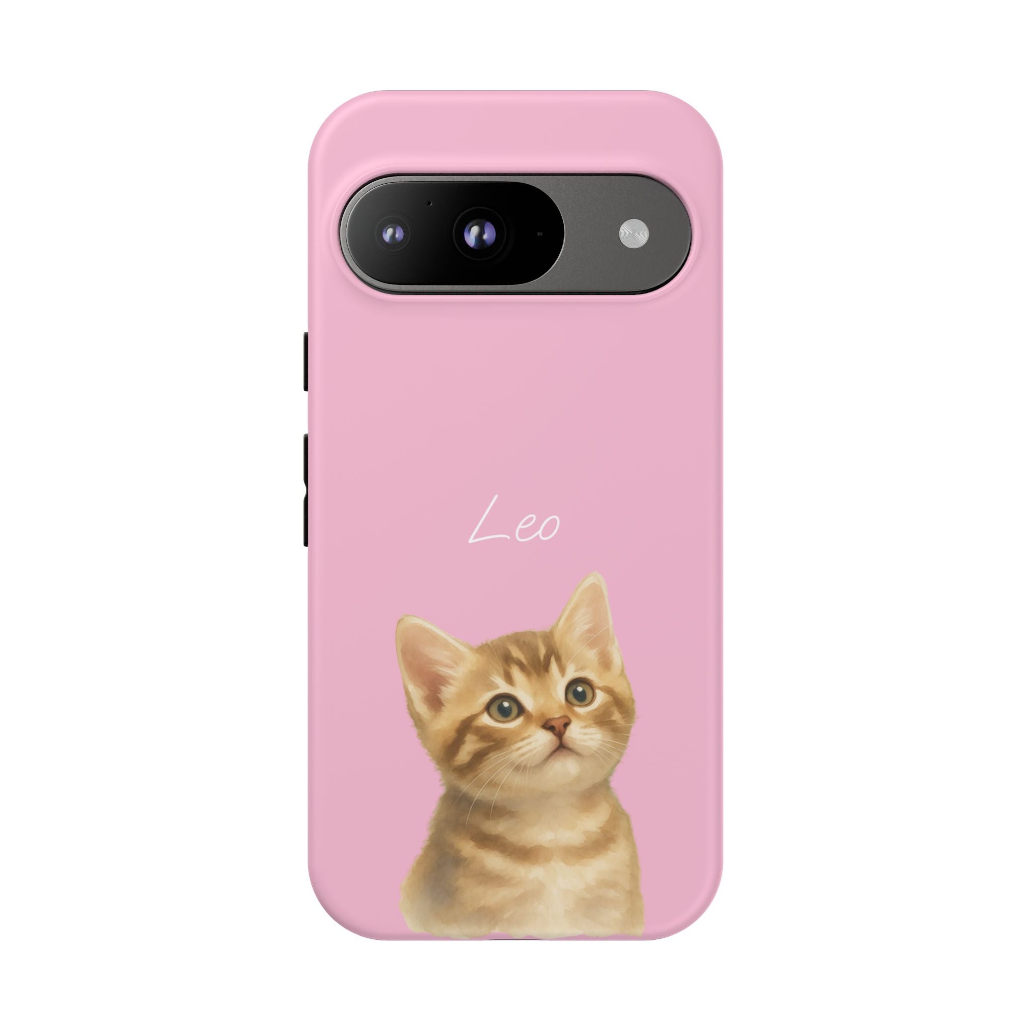 PET AQUARELL PINK – Personalisierte Handyhülle mit Dual-Layer-Schutz