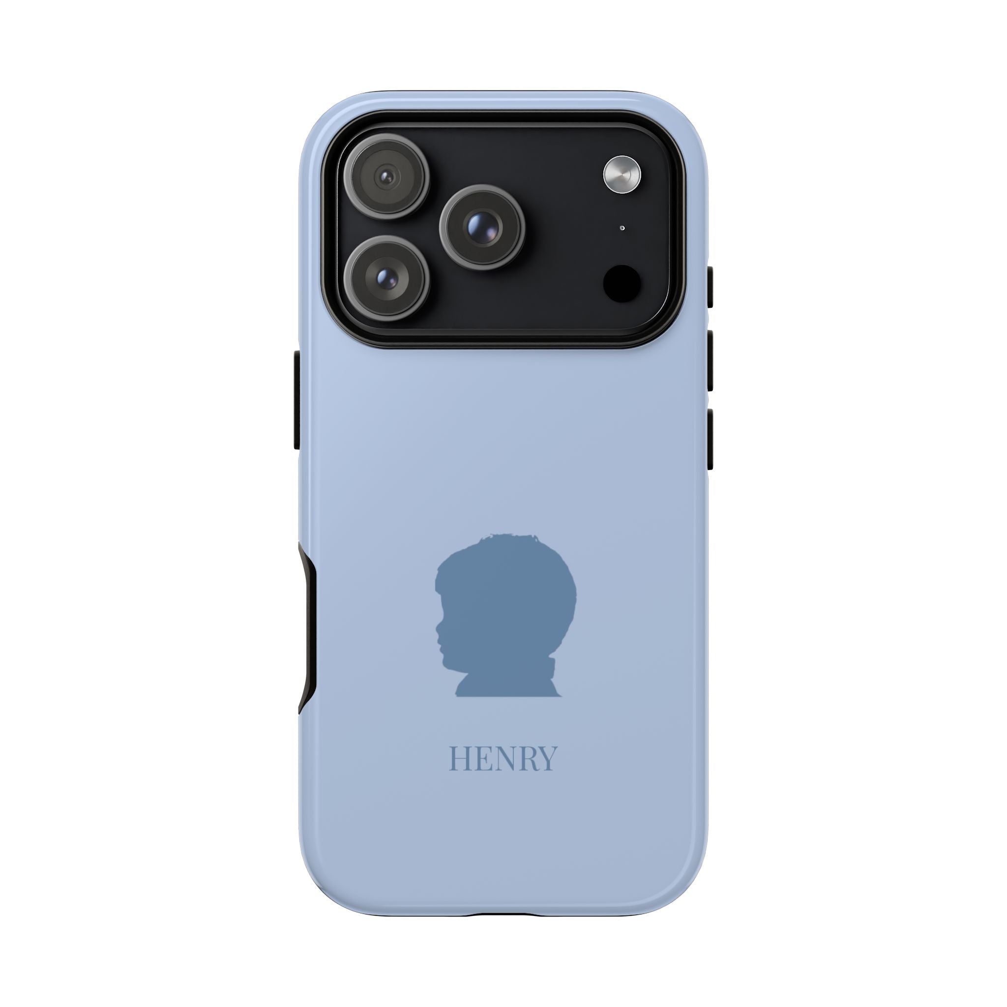 SILHOUETTE BLUE – Personalisierte Handyhülle mit Dual-Layer-Schutz
