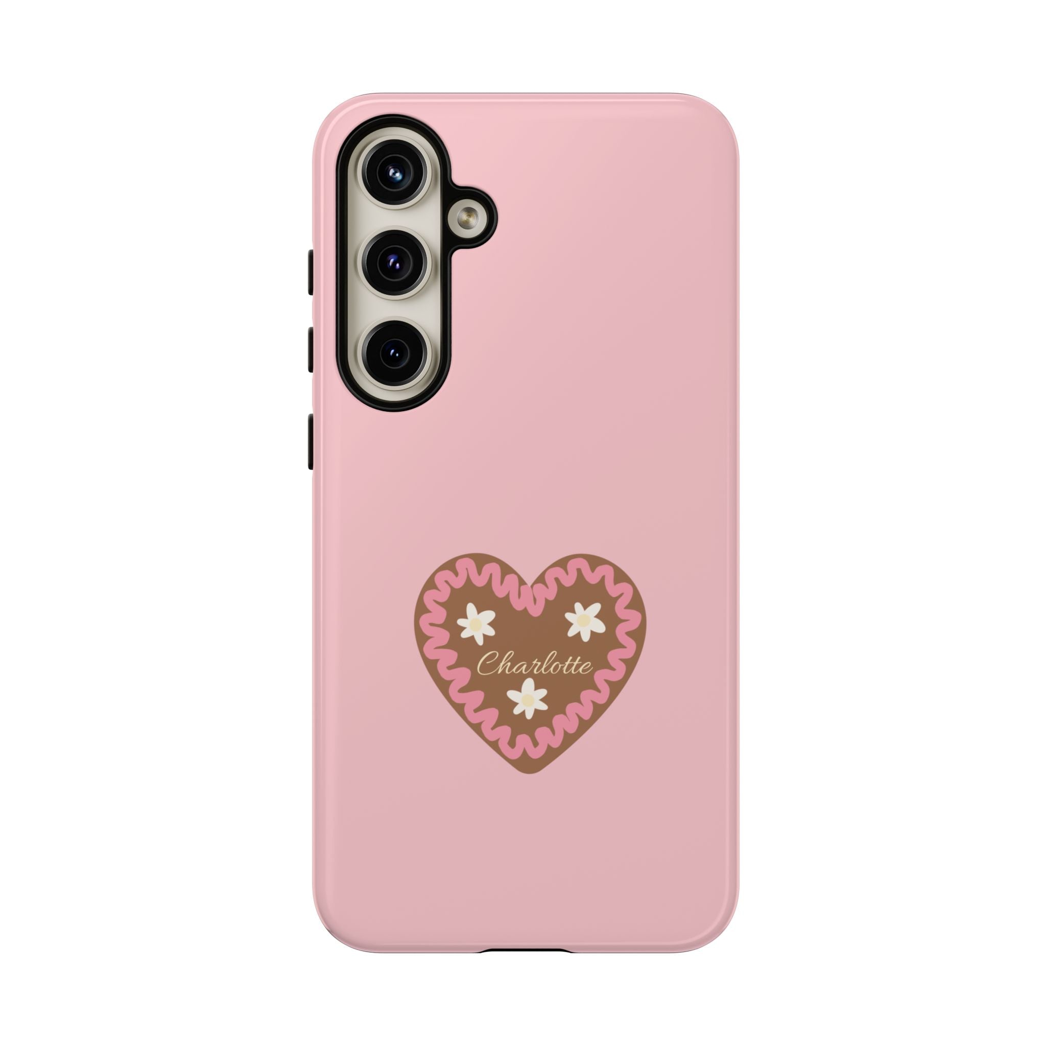 WIESNHERZ ROSE – Personalisierte Handyhülle mit Dual-Layer-Schutz