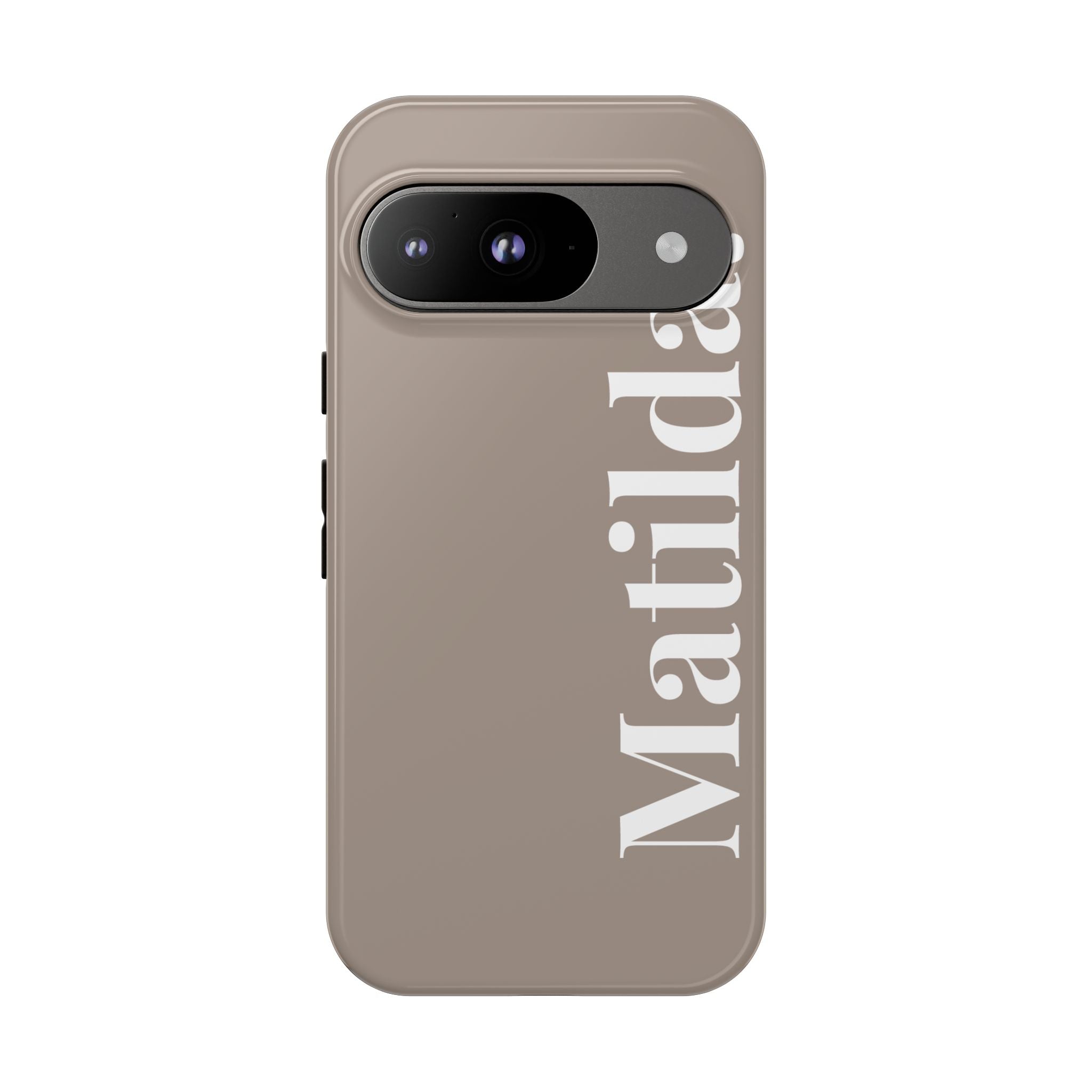 MOCCA BOLD NAME – Personalisierte Handyhülle mit Dual-Layer-Schutz