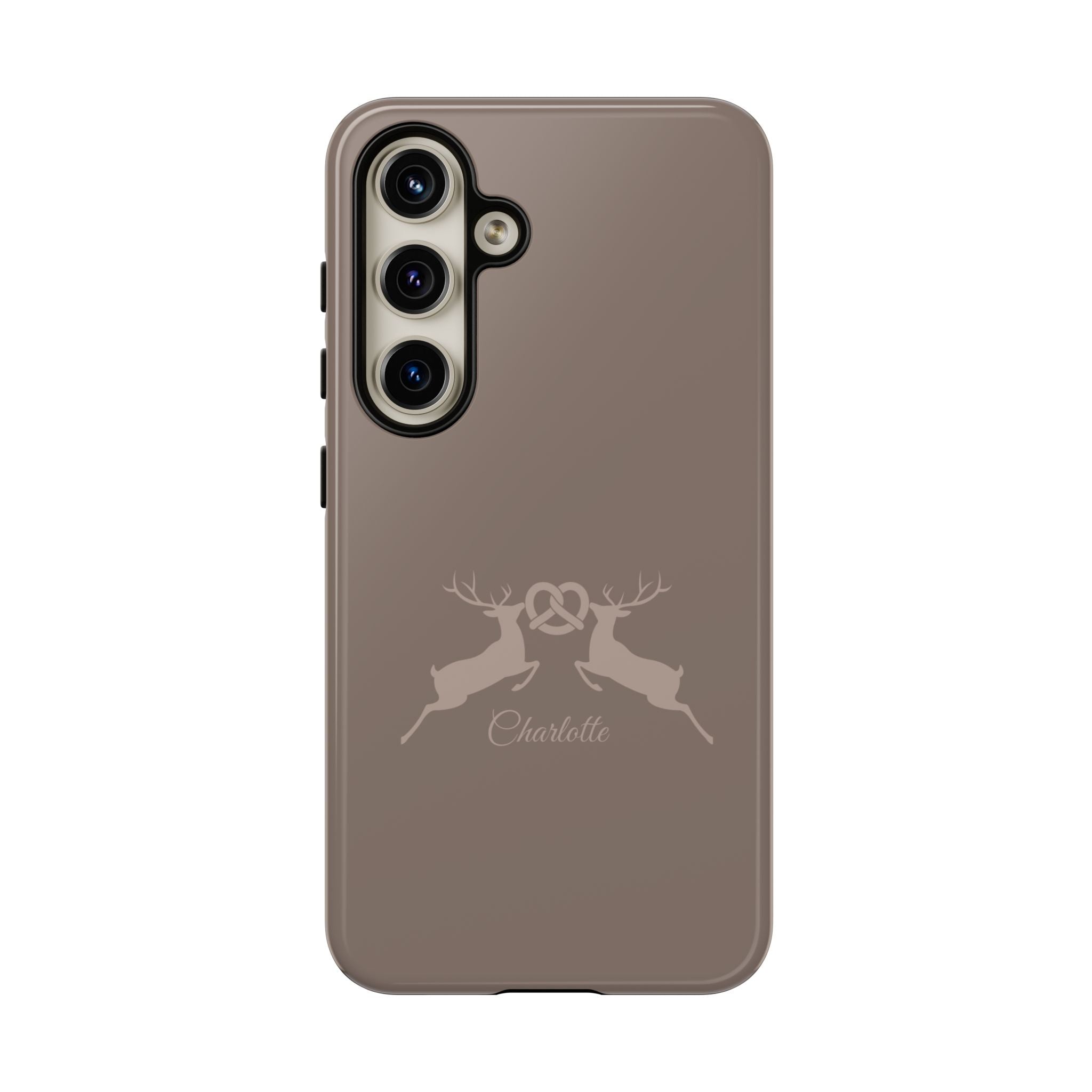 HIRSCH MOCCA – Personalisierte Handyhülle mit Dual-Layer-Schutz