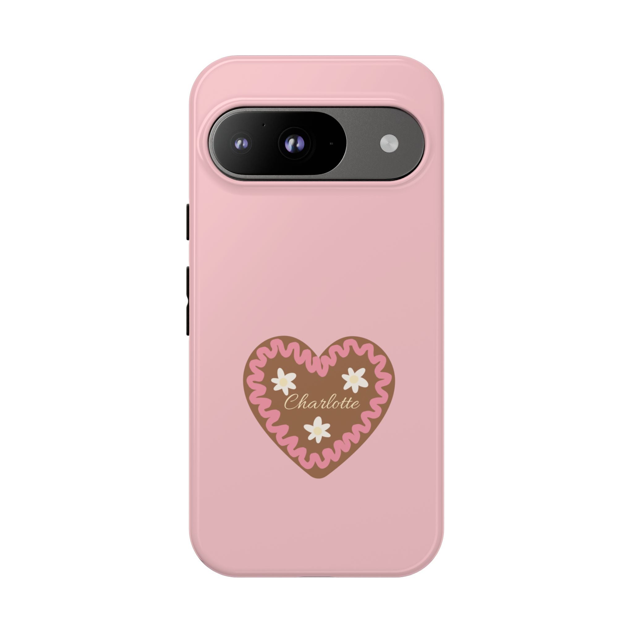WIESNHERZ ROSE – Personalisierte Handyhülle mit Dual-Layer-Schutz