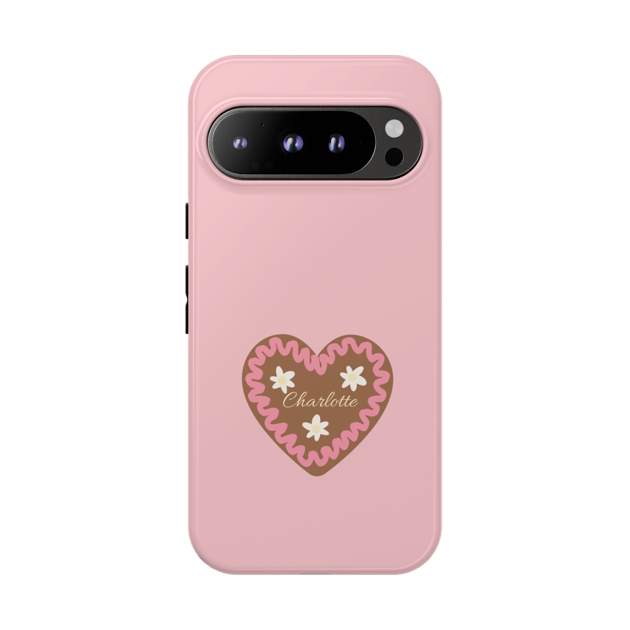 WIESNHERZ ROSE – Personalisierte Handyhülle mit Dual-Layer-Schutz