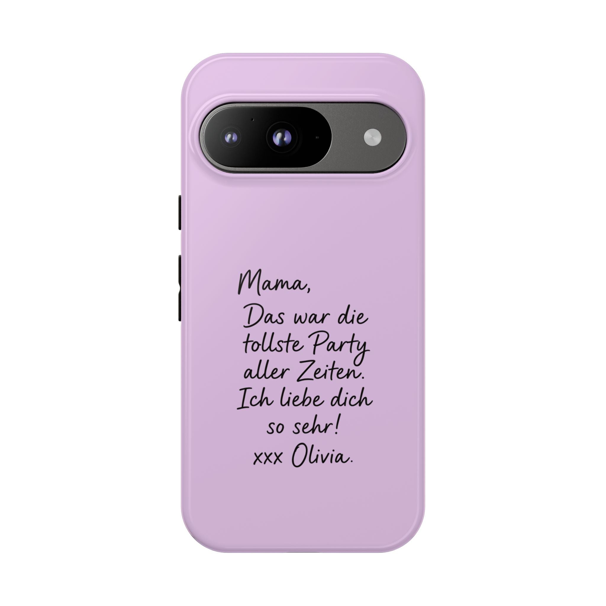 LAVENDEL mit handgeschriebener Notiz – Personalisierte Handyhülle mit Dual-Layer-Schutz