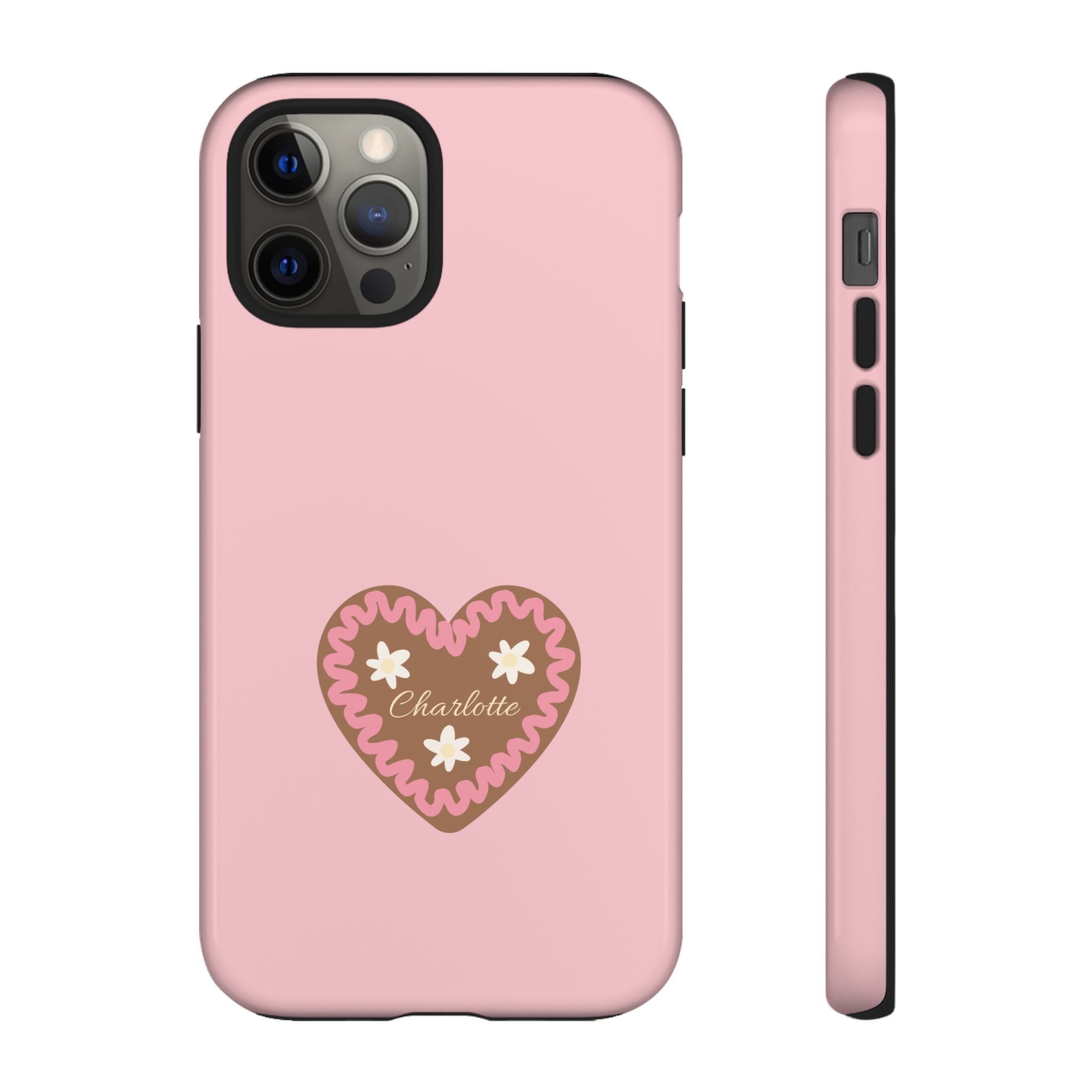 WIESNHERZ ROSE – Personalisierte Handyhülle mit Dual-Layer-Schutz