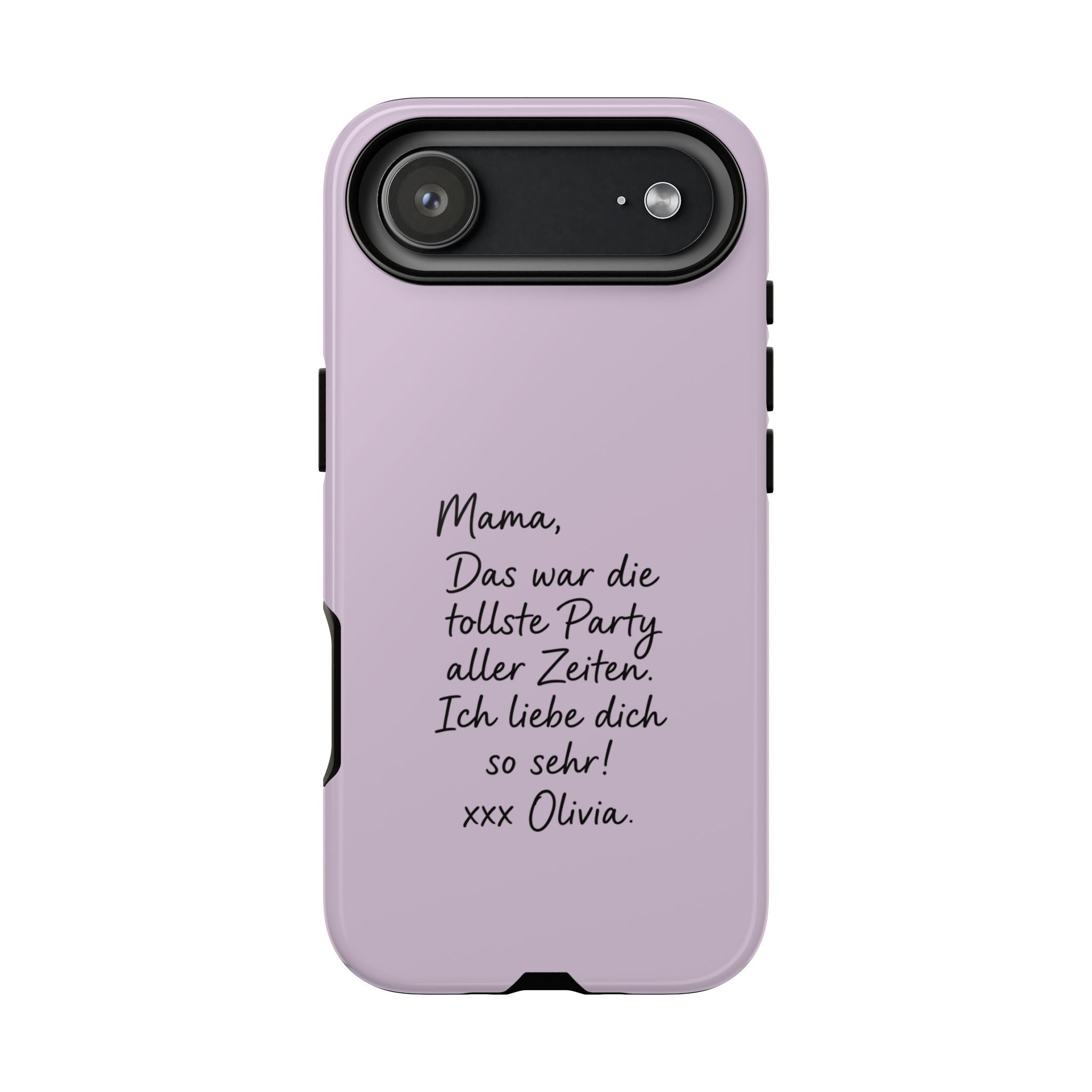 LAVENDER HANDWRITTEN NOTE – Personalisierte Handyhülle mit Dual-Layer-Schutz