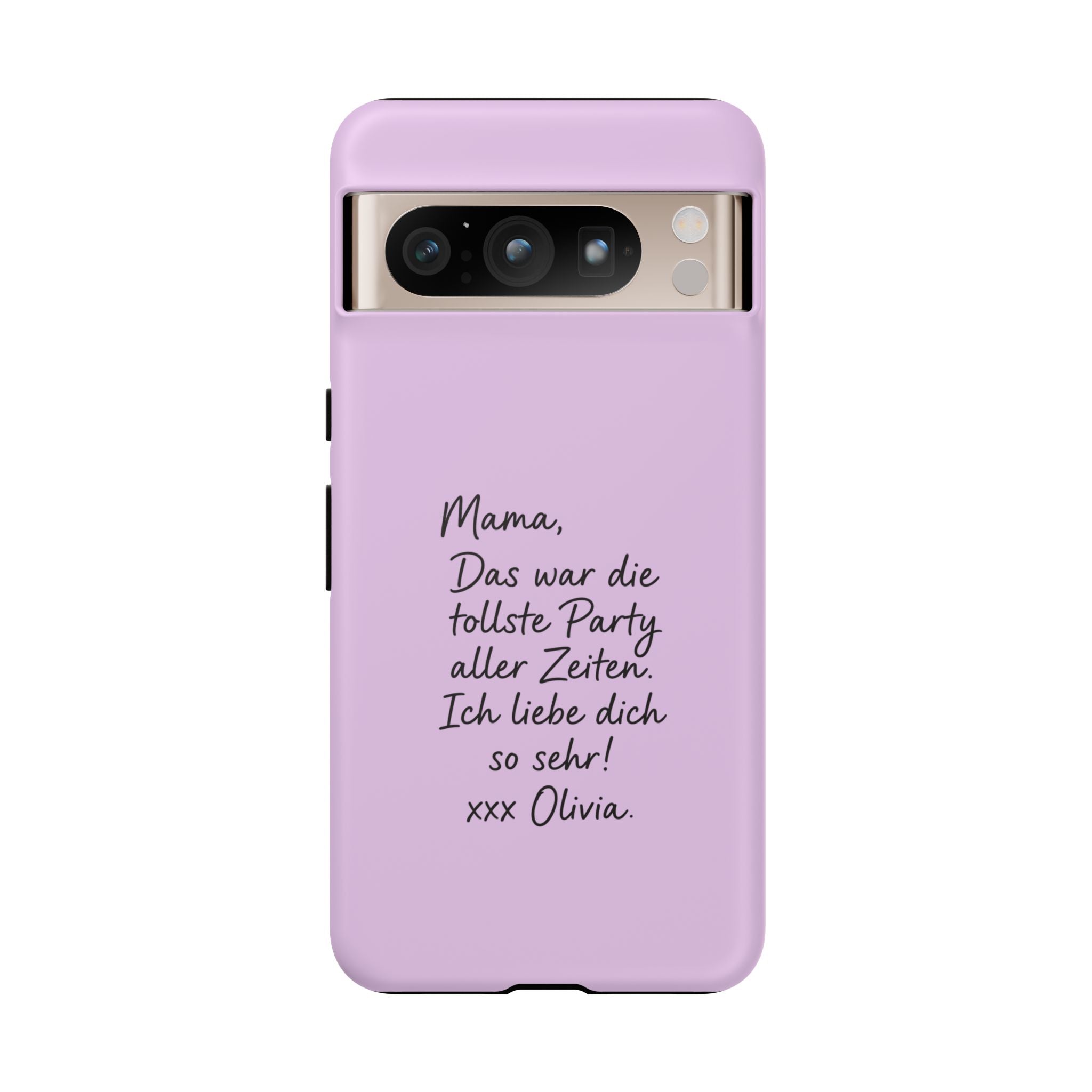 LAVENDEL mit handgeschriebener Notiz – Personalisierte Handyhülle mit Dual-Layer-Schutz
