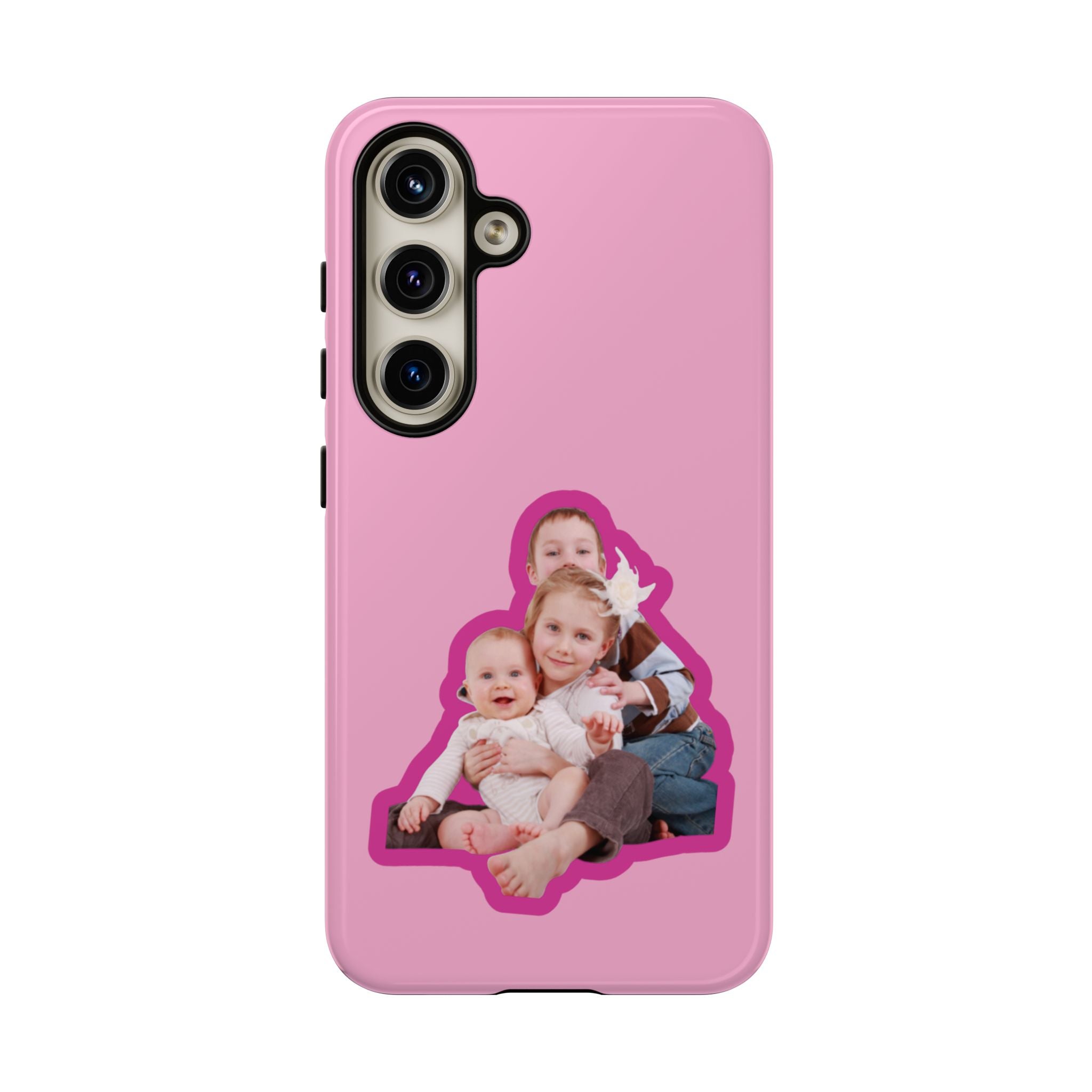 PINK CARTOON – Personalisierte Foto Handyhülle mit Dual-Layer-Schutz