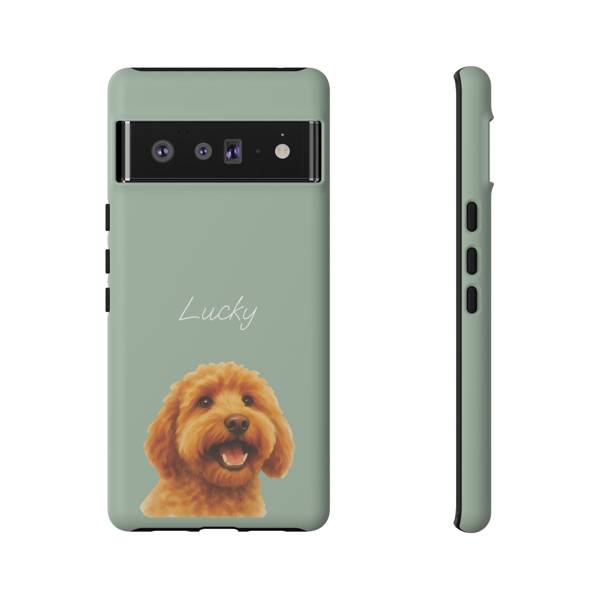 PET AQUARELL SALBEI – Personalisierte Handyhülle mit Dual-Layer-Schutz