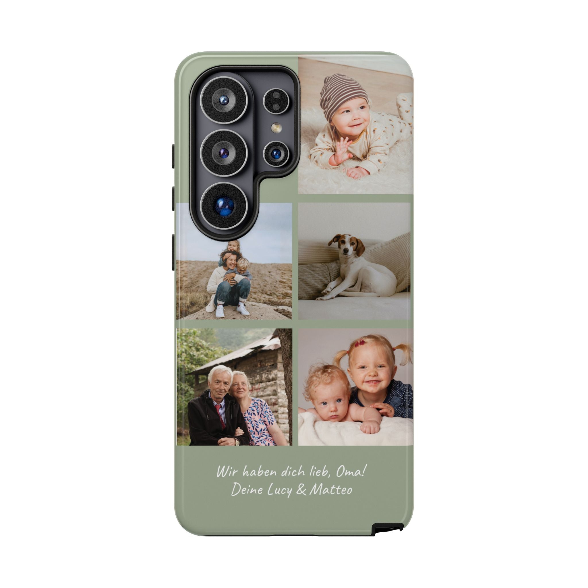 SALBEI PHOTO COLLAGE – Personalisierte Foto Handyhülle mit Dual-Layer-Schutz