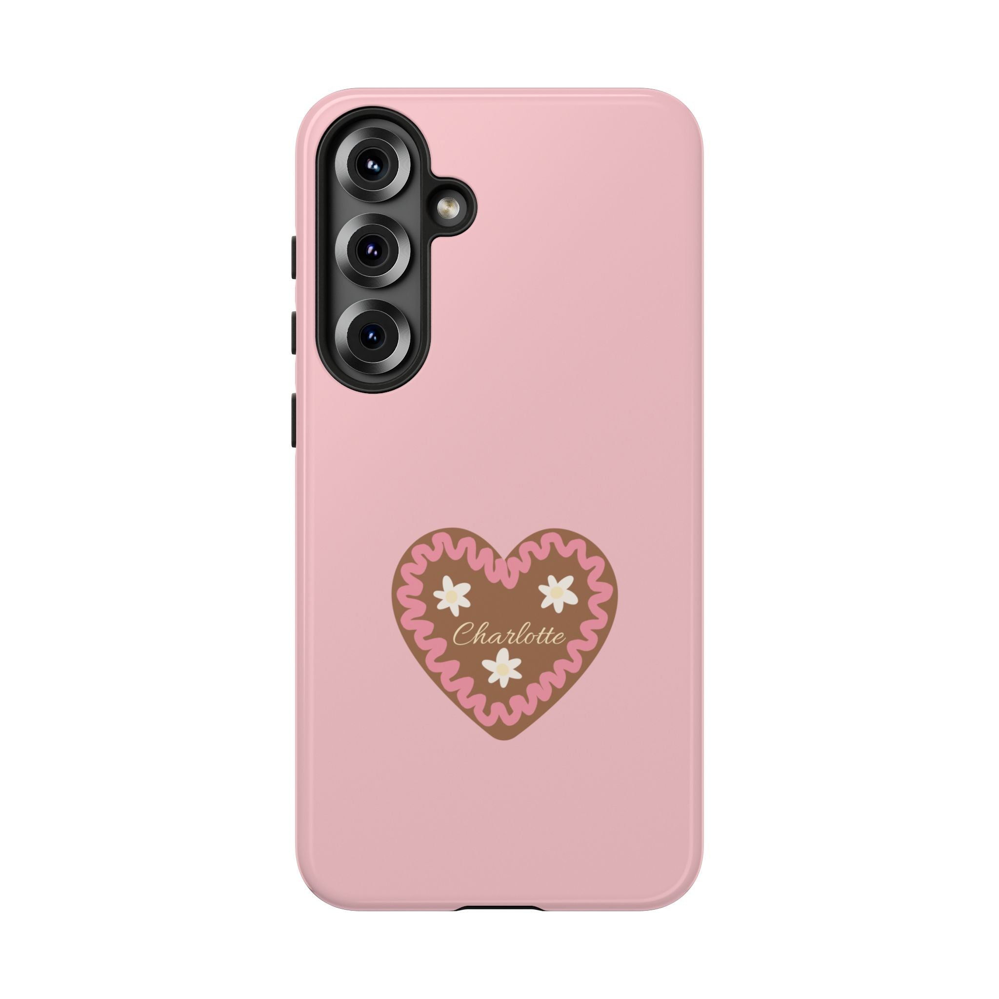 WIESNHERZ ROSE – Personalisierte Handyhülle mit Dual-Layer-Schutz