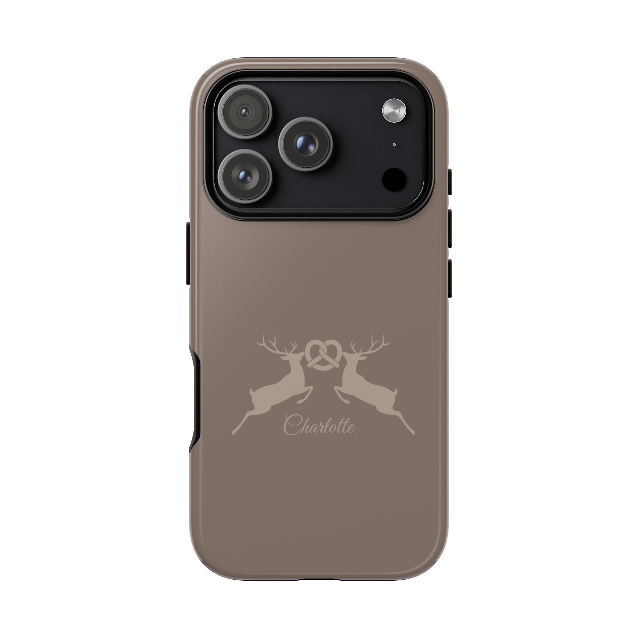 HIRSCH MOCCA – Personalisierte Handyhülle mit Dual-Layer-Schutz
