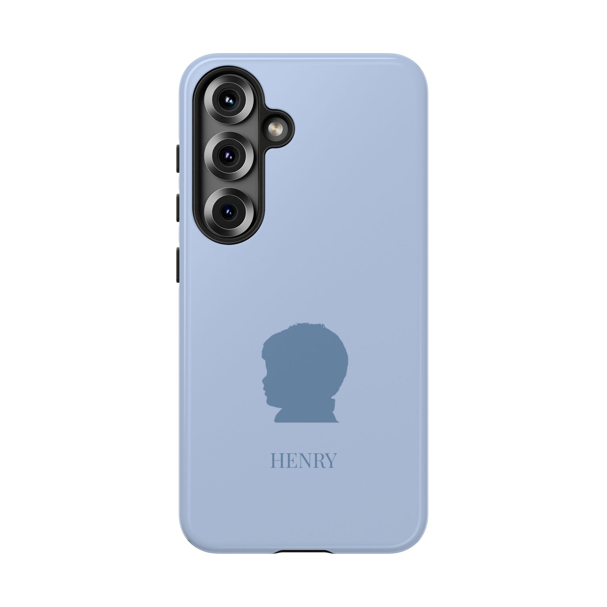 SILHOUETTE BLUE – Personalisierte Handyhülle mit Dual-Layer-Schutz
