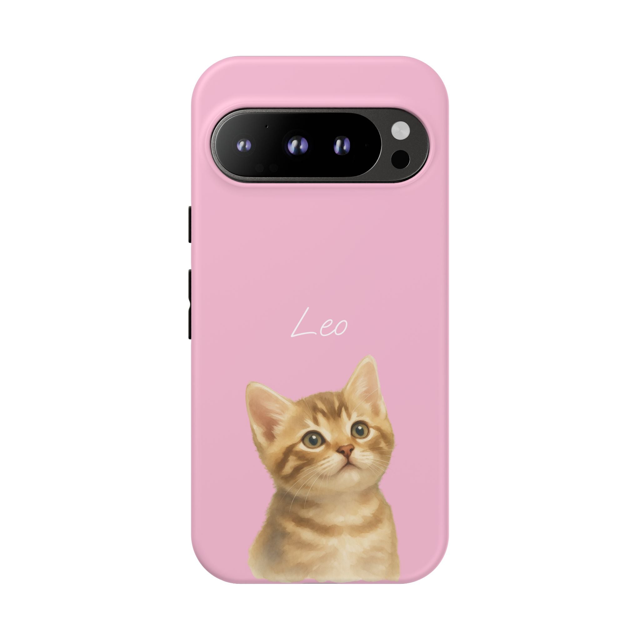 PET AQUARELL PINK – Personalisierte Handyhülle mit Dual-Layer-Schutz