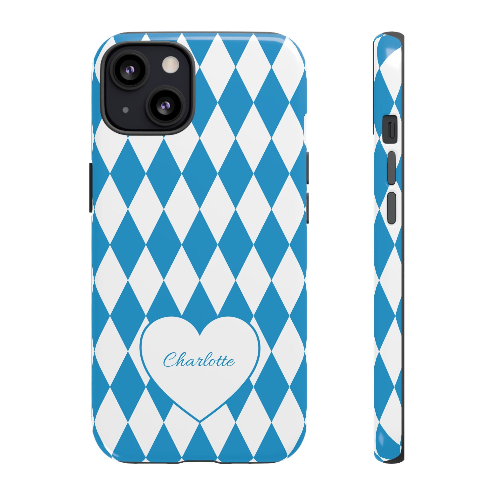BAYERN BLAU WEISS – Personalisierte Handyhülle mit Dual-Layer-Schutz