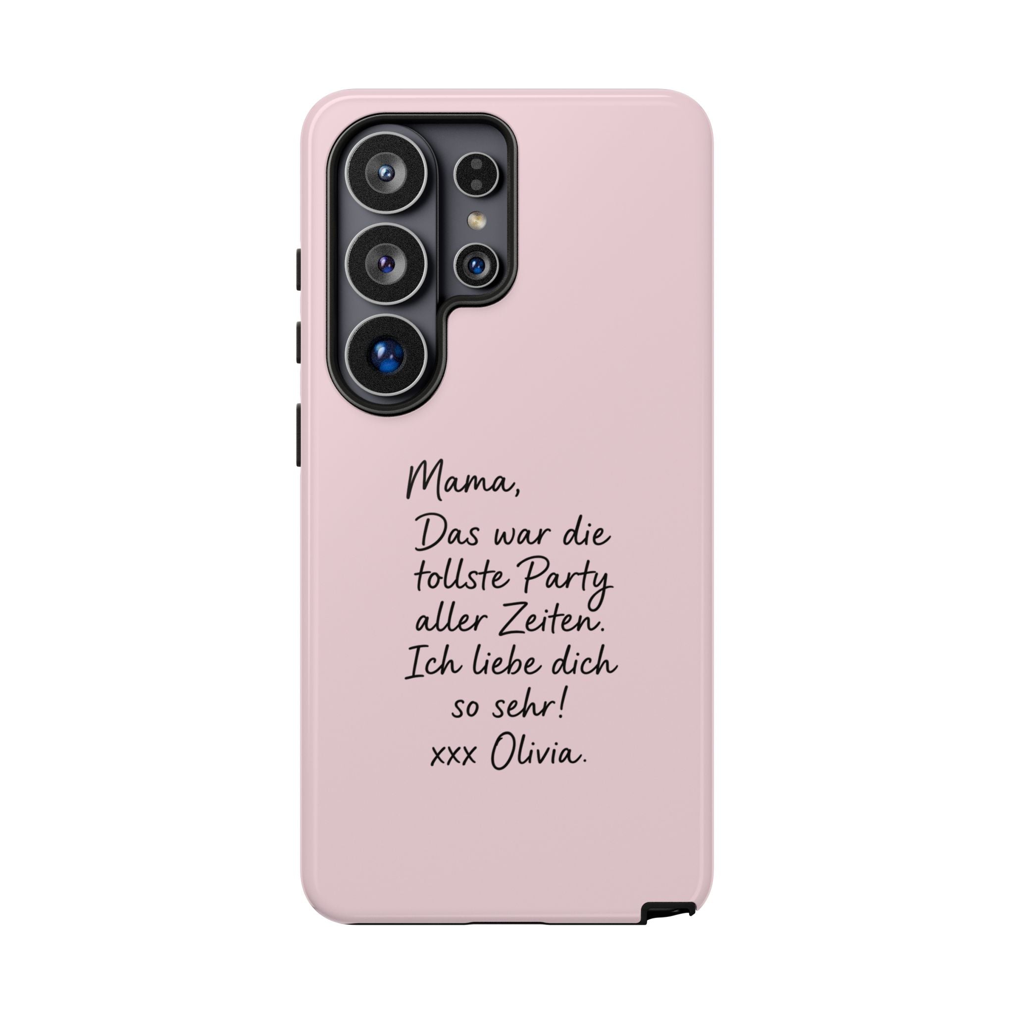 ROSE HANDWRITTEN NOTE – Personalisierte Handyhülle mit Dual-Layer-Schutz