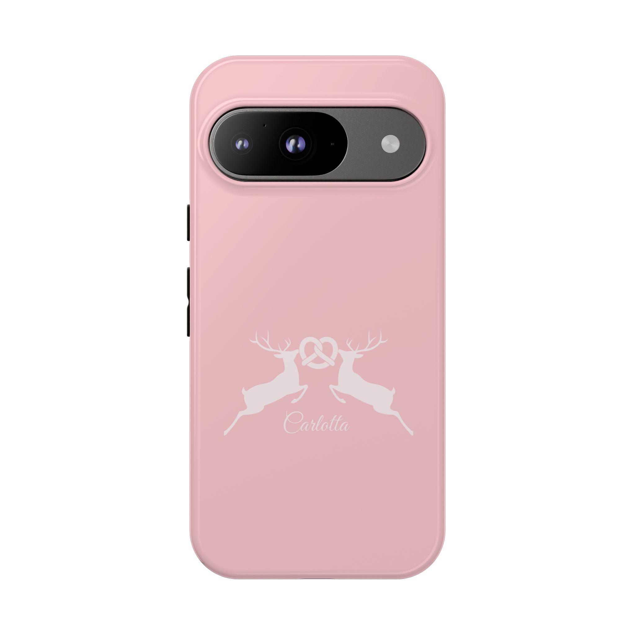 HIRSCH ROSE – Personalisierte Handyhülle mit Dual-Layer-Schutz