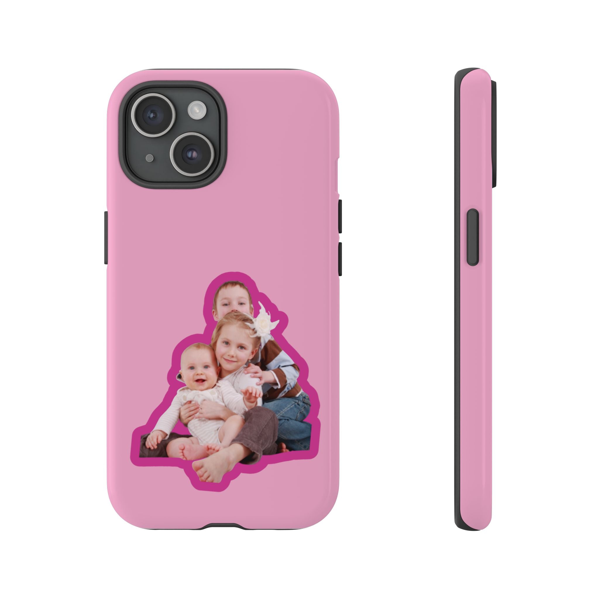 PINK CARTOON – Personalisierte Foto Handyhülle mit Dual-Layer-Schutz