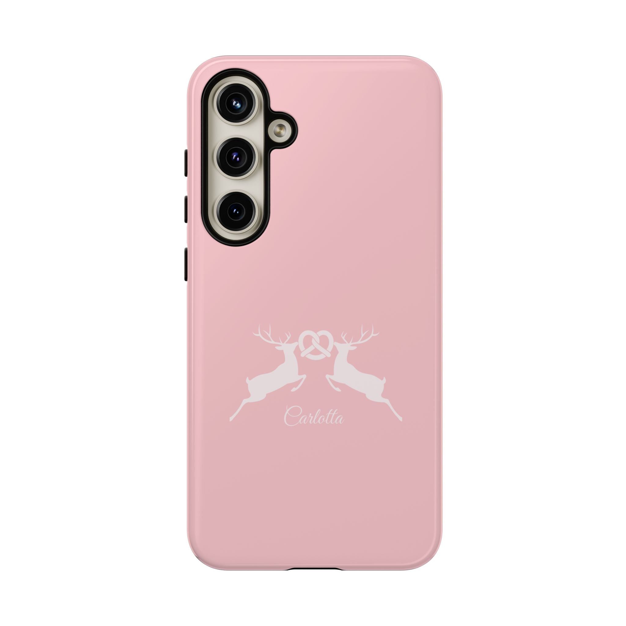 HIRSCH ROSE – Personalisierte Handyhülle mit Dual-Layer-Schutz