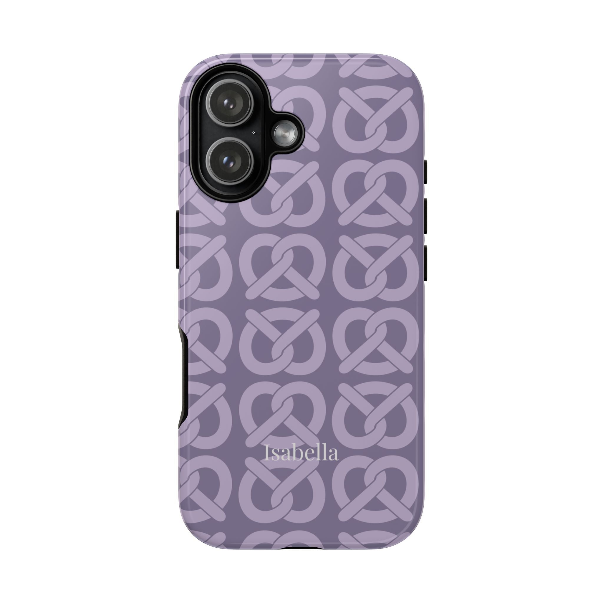 BREZN MONOGRAMM LAVENDEL – Personalisierte Handyhülle mit Dual-Layer-Schutz