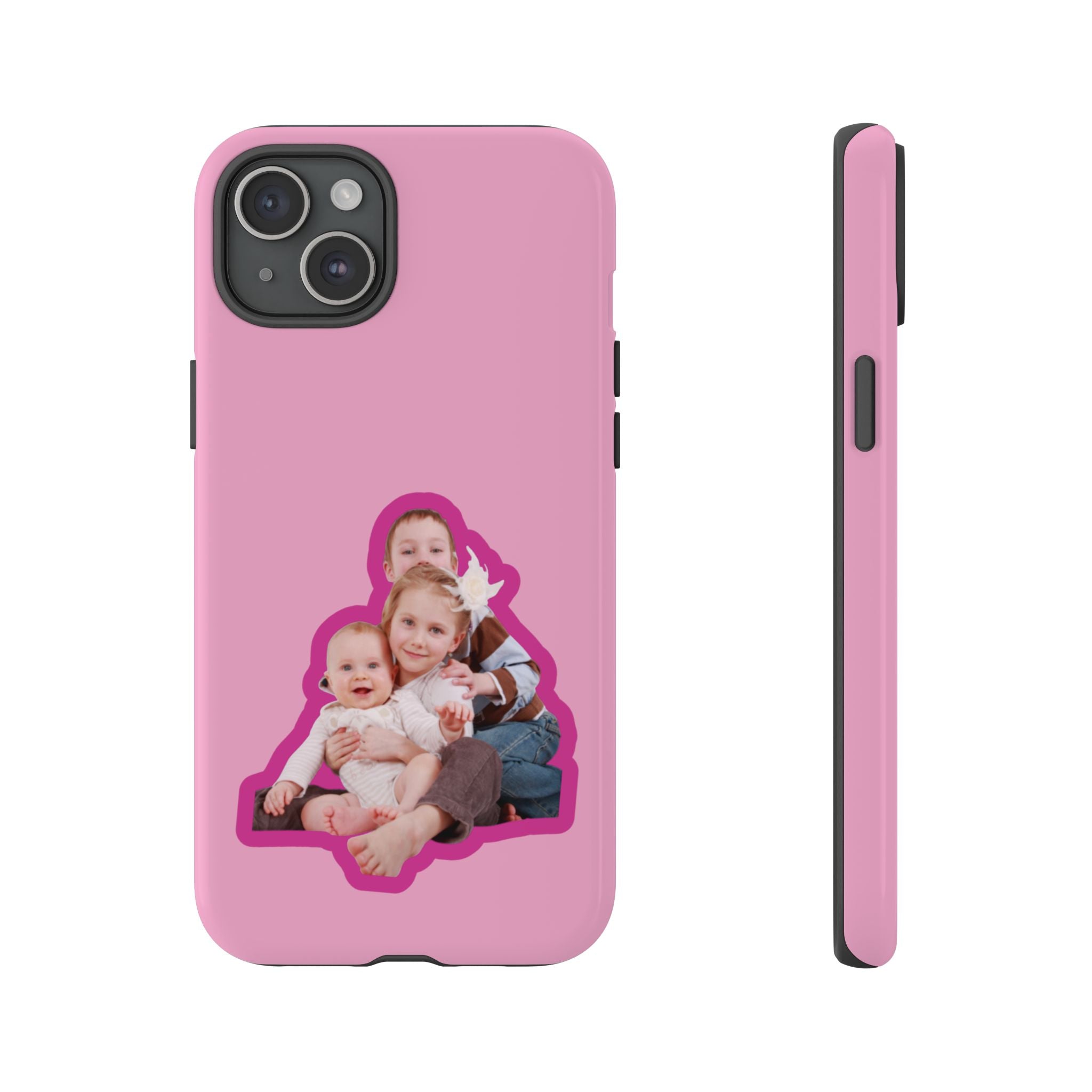 PINK CARTOON – Personalisierte Foto Handyhülle mit Dual-Layer-Schutz