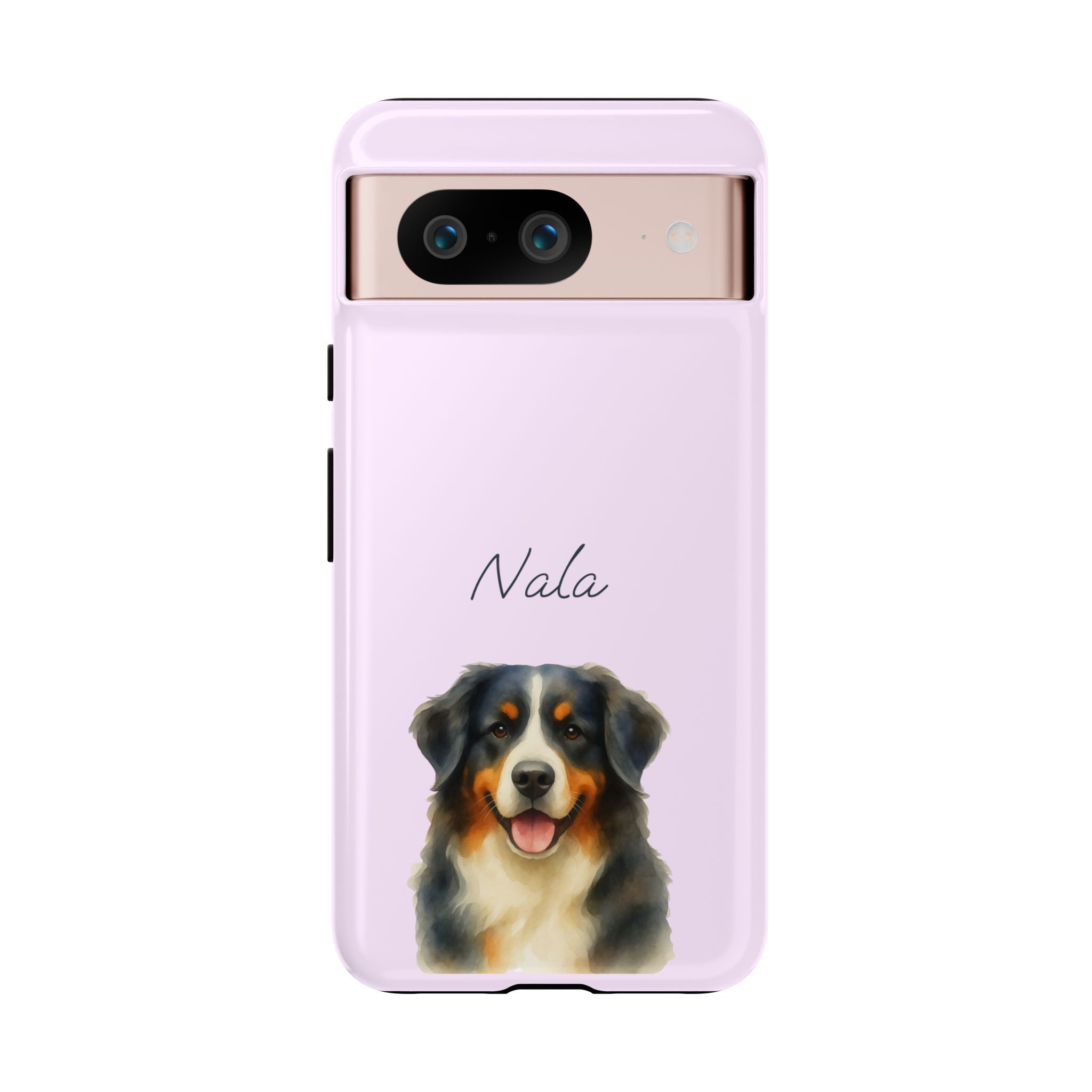 Pet Aquarell Lavendel – Personalisierte Handyhülle mit Dual-Layer-Schutz