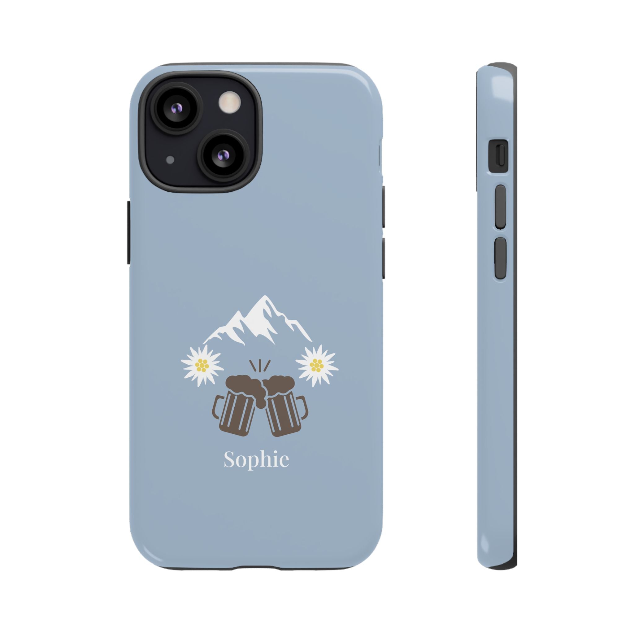 O'ZAPFT PASTELLBLAU – Personalisierte Handyhülle mit Dual-Layer-Schutz
