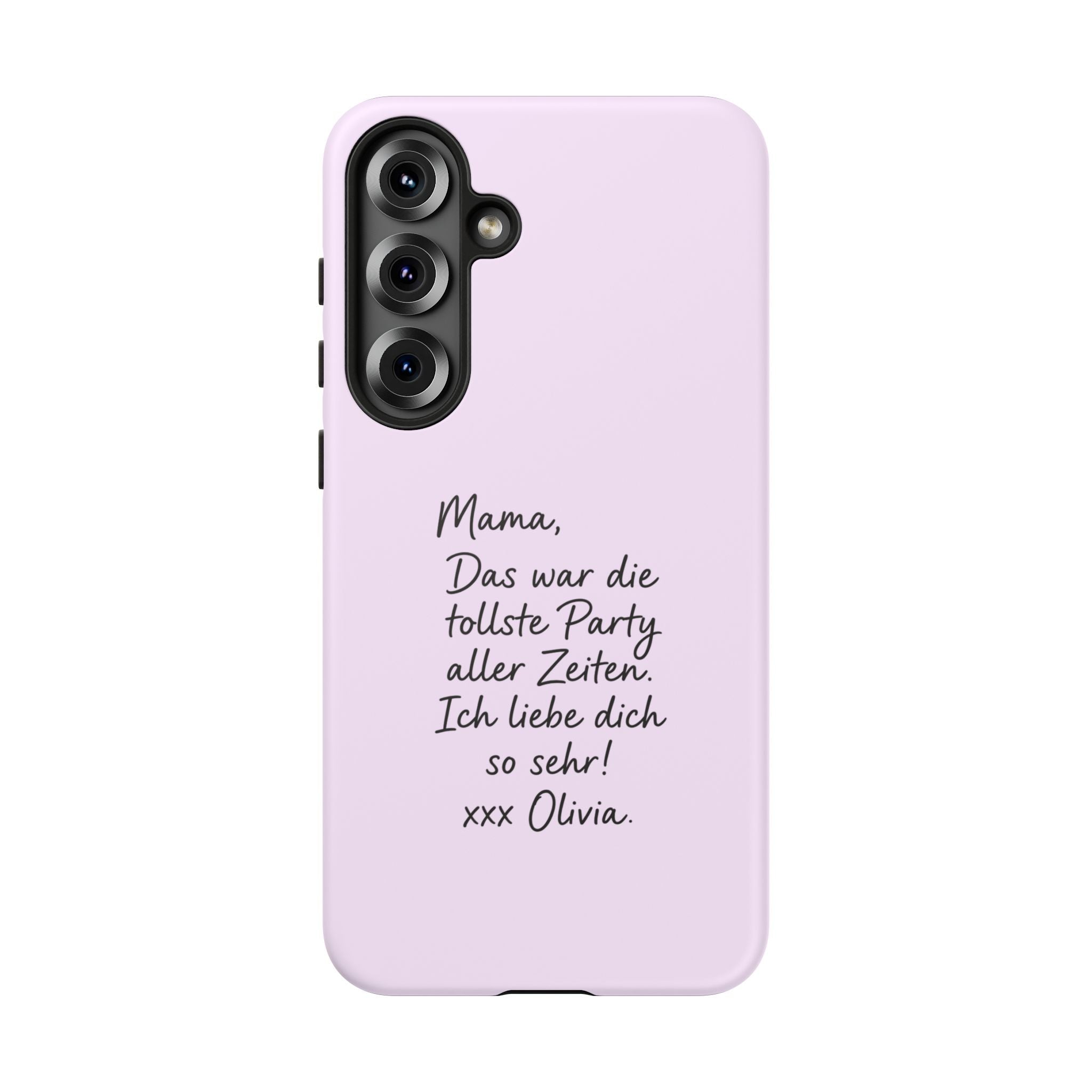 LAVENDEL mit handgeschriebener Notiz – Personalisierte Handyhülle mit Dual-Layer-Schutz