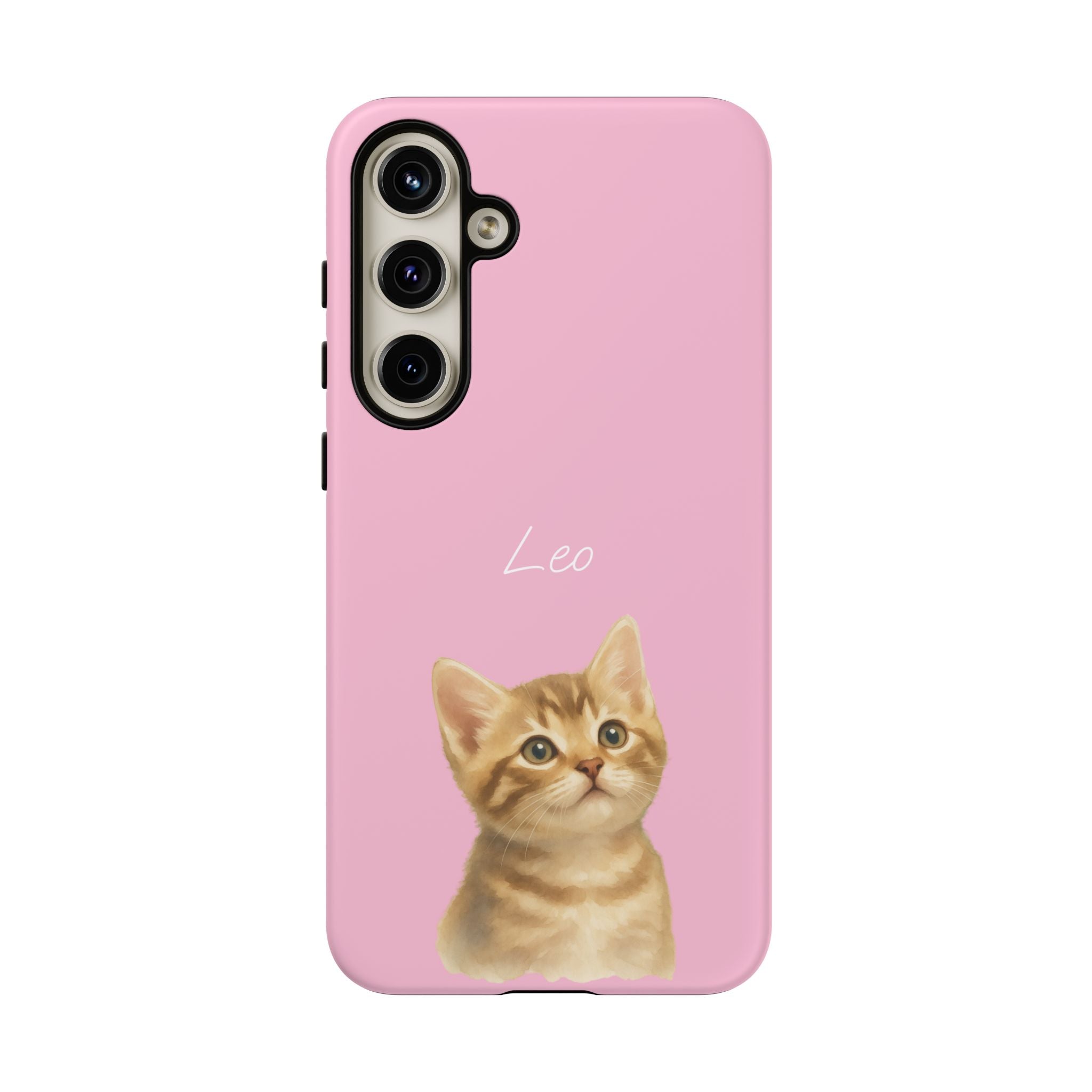 PET AQUARELL PINK – Personalisierte Handyhülle mit Dual-Layer-Schutz