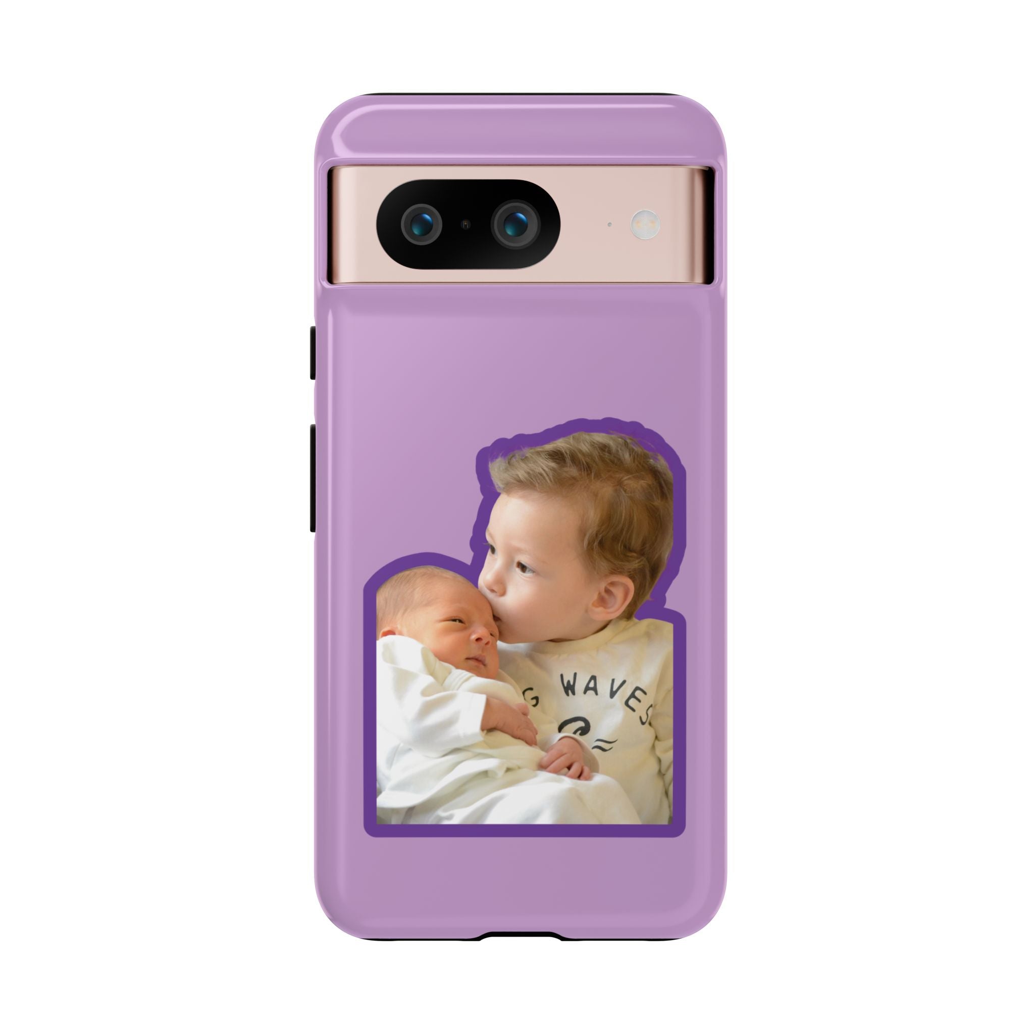 PURPLE CARTOON – Personalisierte Foto Handyhülle mit Dual-Layer-Schutz
