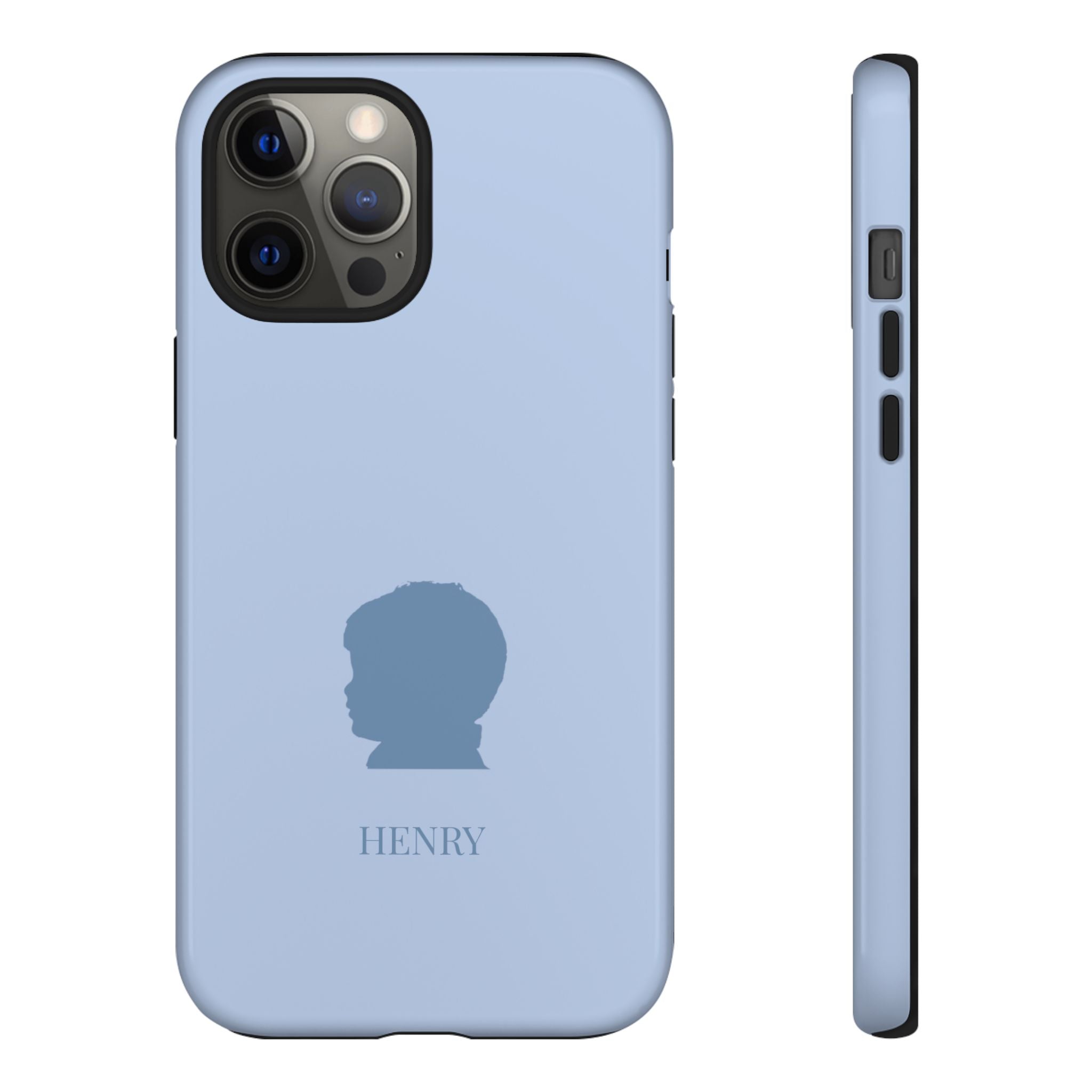 SILHOUETTE BLUE – Personalisierte Handyhülle mit Dual-Layer-Schutz
