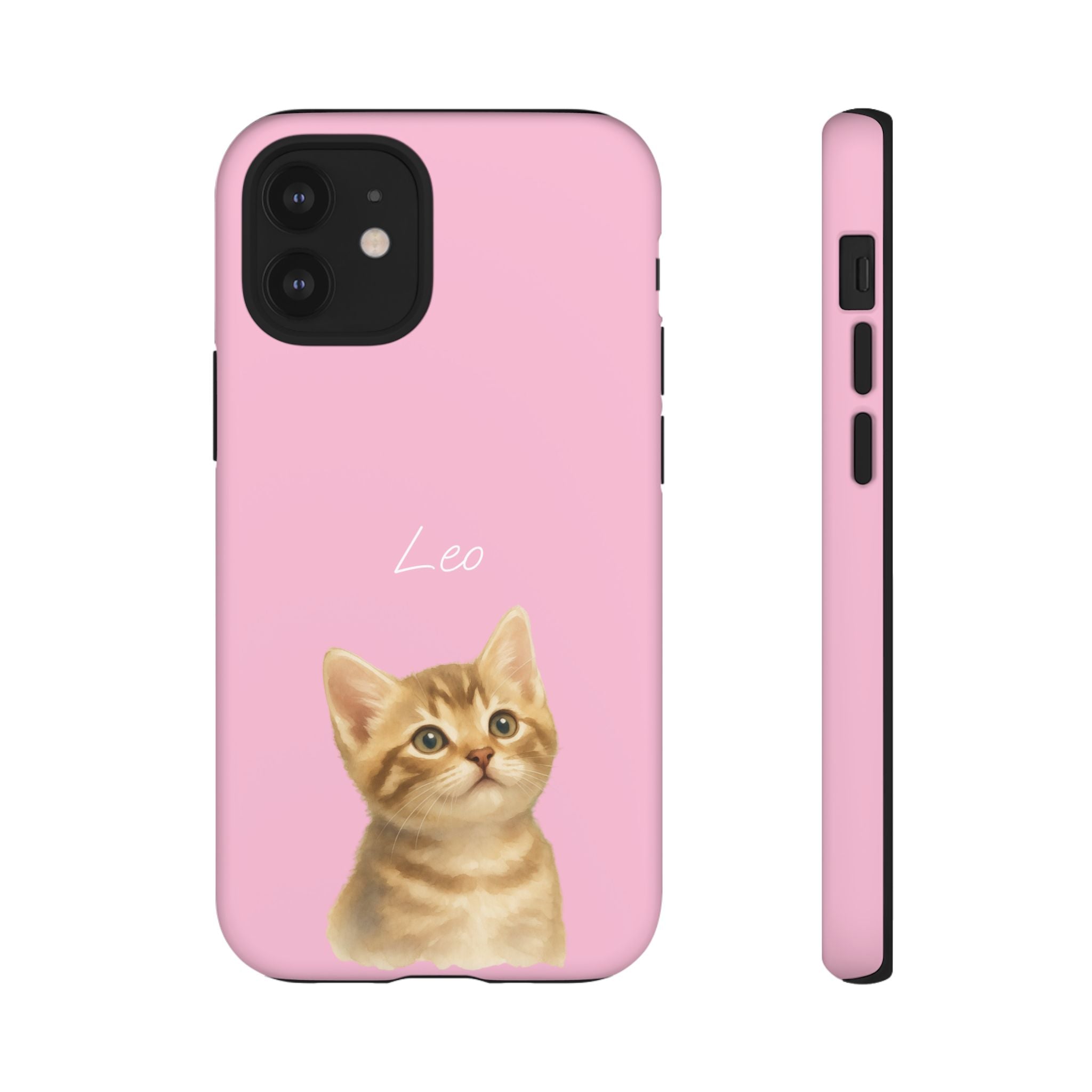 PET AQUARELL PINK – Personalisierte Handyhülle mit Dual-Layer-Schutz