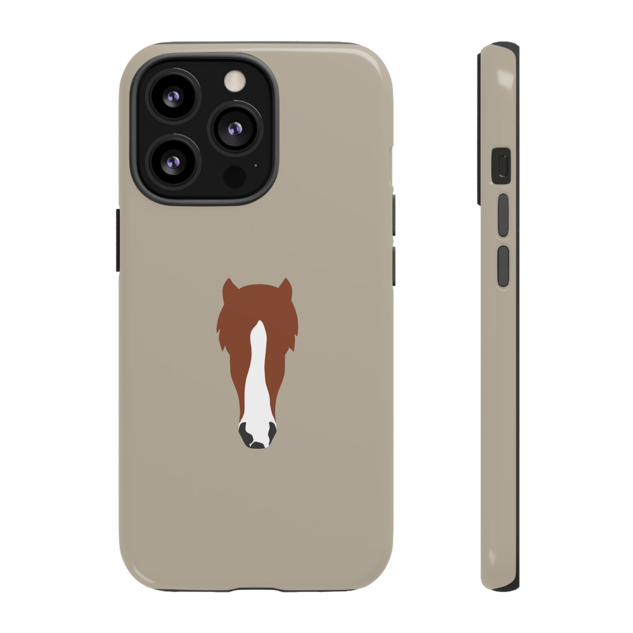 UNIQUE ANIMAL ART EDITION BEIGE – Personalisierte Handyhülle mit Dual-Layer-Schutz