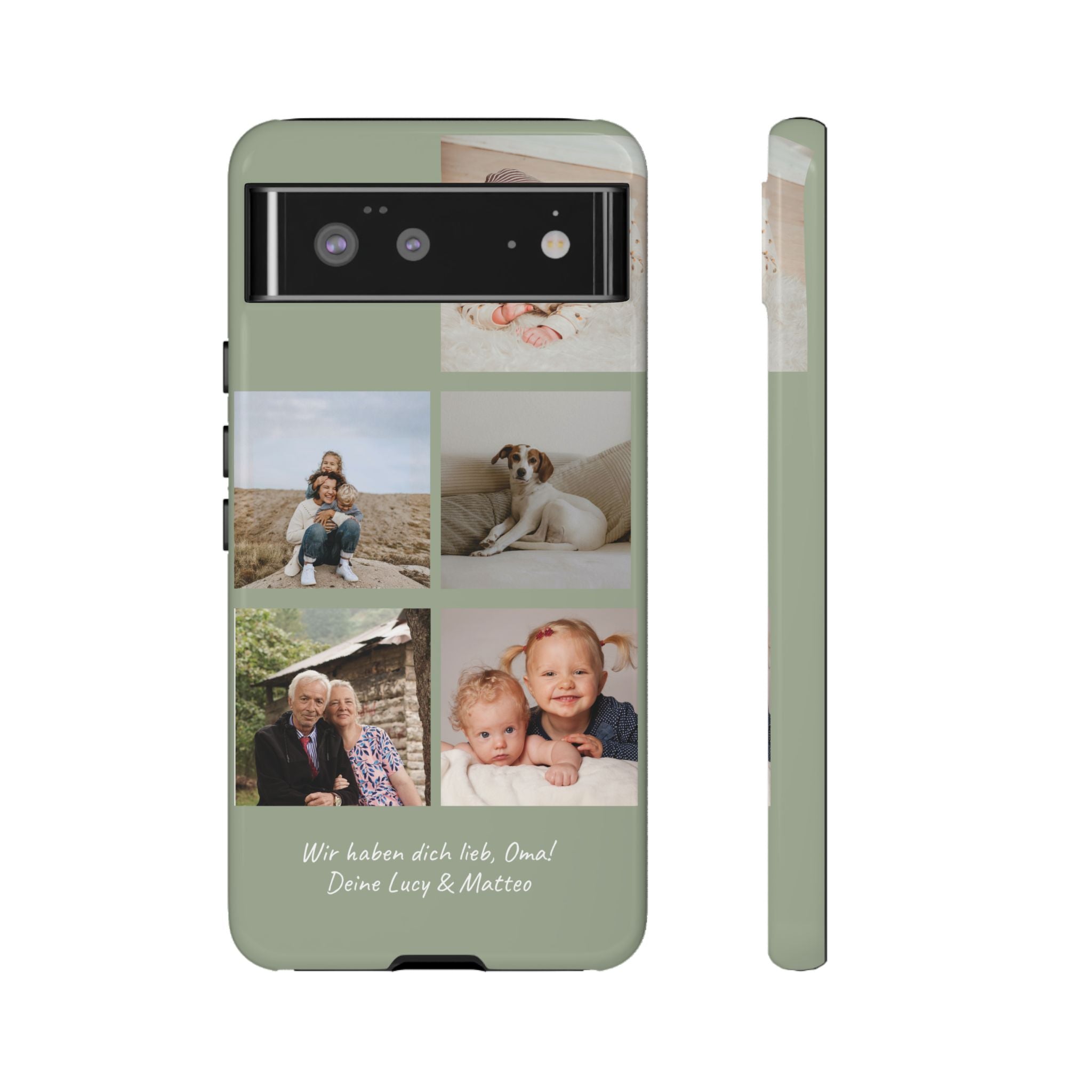 SALBEI PHOTO COLLAGE – Personalisierte Foto Handyhülle mit Dual-Layer-Schutz
