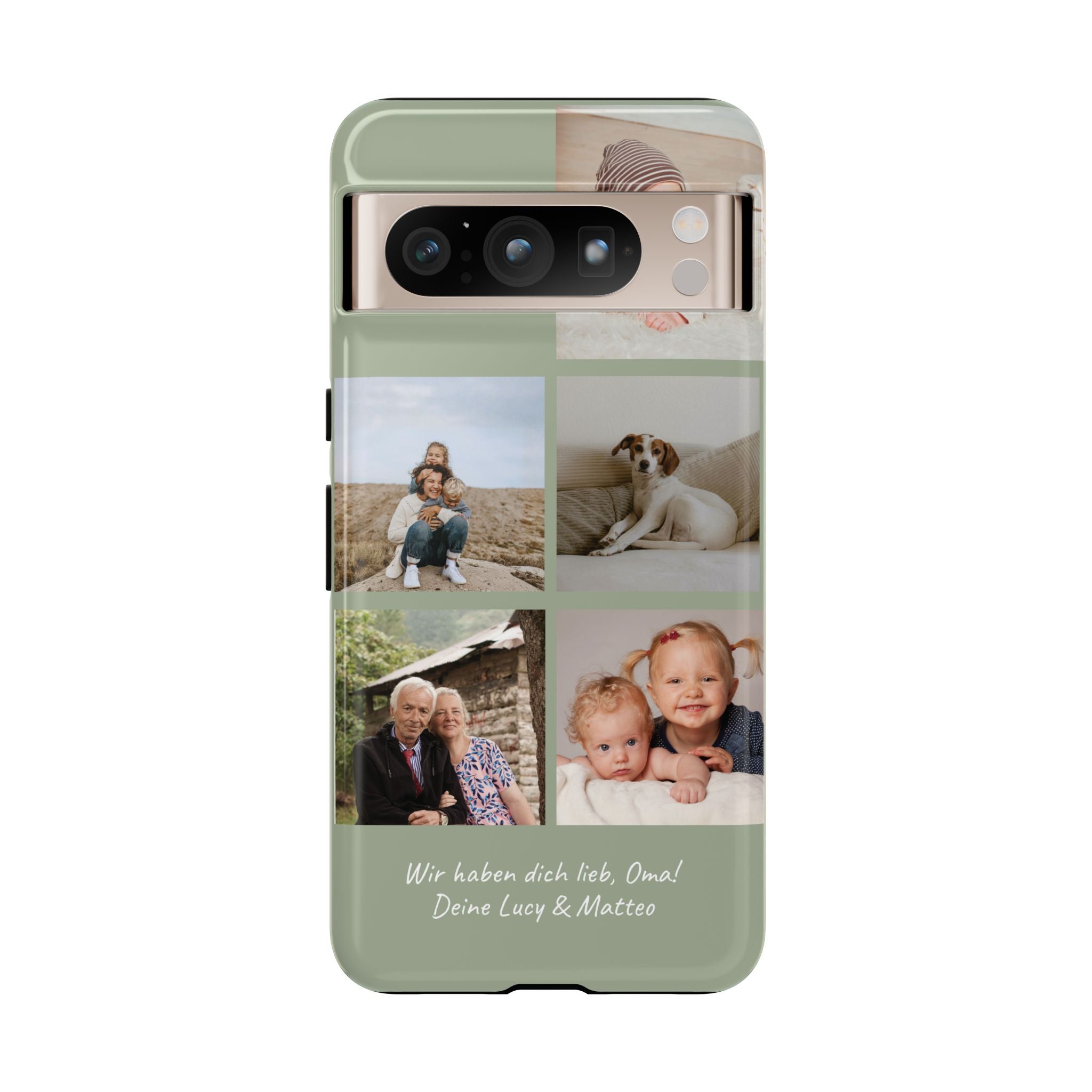 SALBEI PHOTO COLLAGE – Personalisierte Foto Handyhülle mit Dual-Layer-Schutz