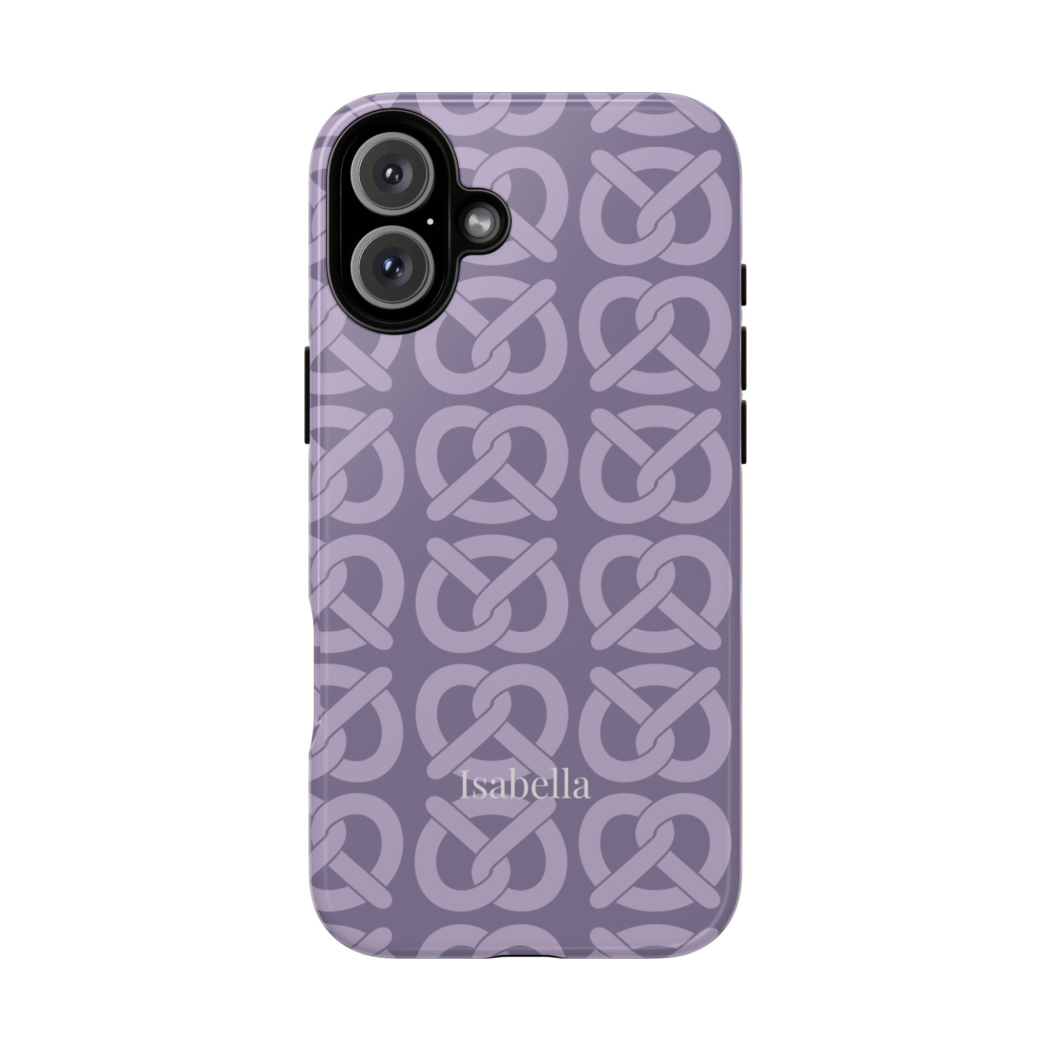 BREZN MONOGRAMM LAVENDEL – Personalisierte Handyhülle mit Dual-Layer-Schutz