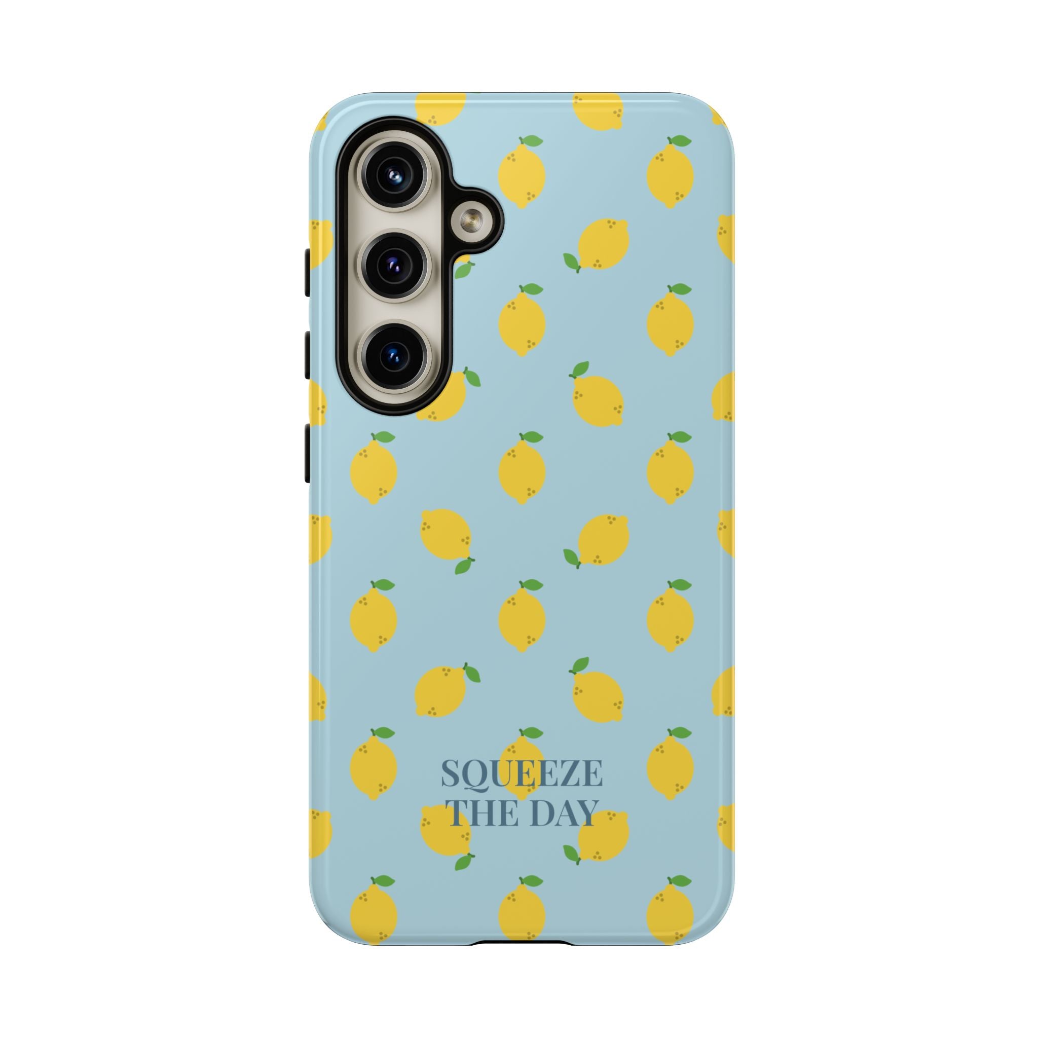 LEMONS BLUE SKY – Personalisierte Handyhülle mit Dual-Layer-Schutz