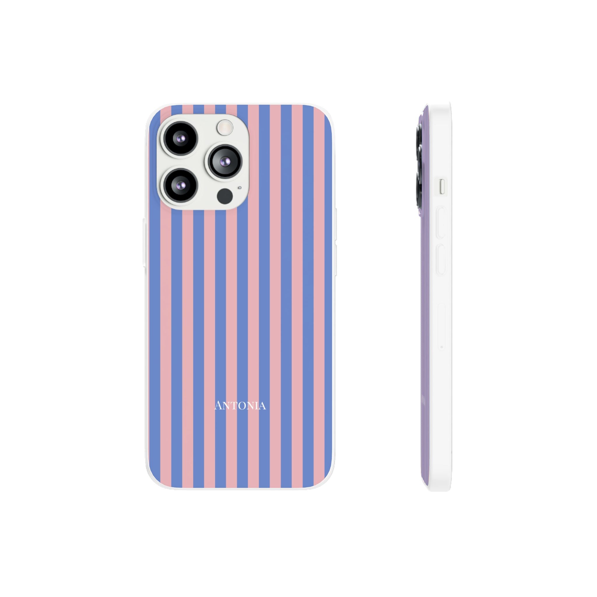 BLUE & BLUSH – Personalisierte Flex Handyhülle
