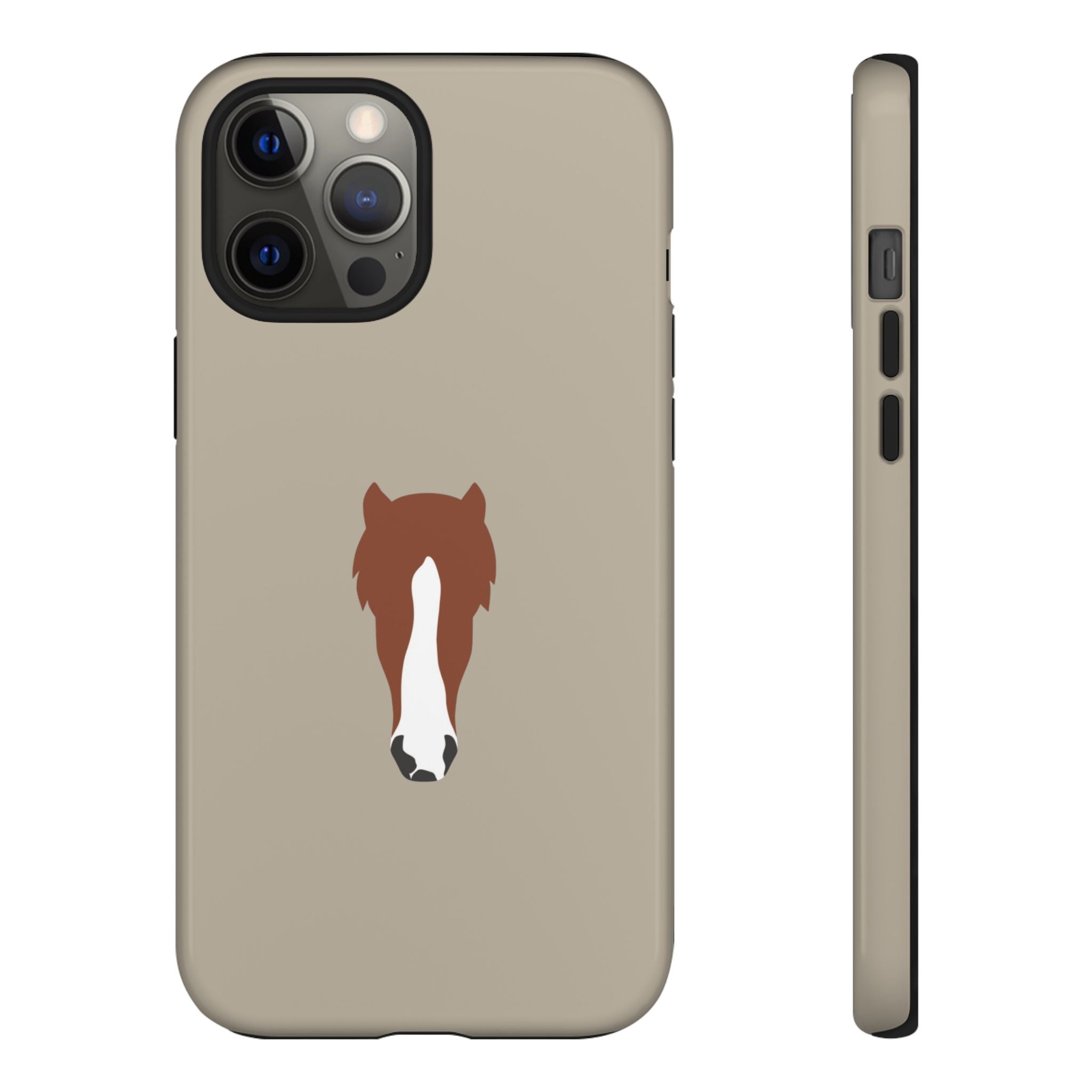 UNIQUE ANIMAL ART EDITION BEIGE – Personalisierte Handyhülle mit Dual-Layer-Schutz