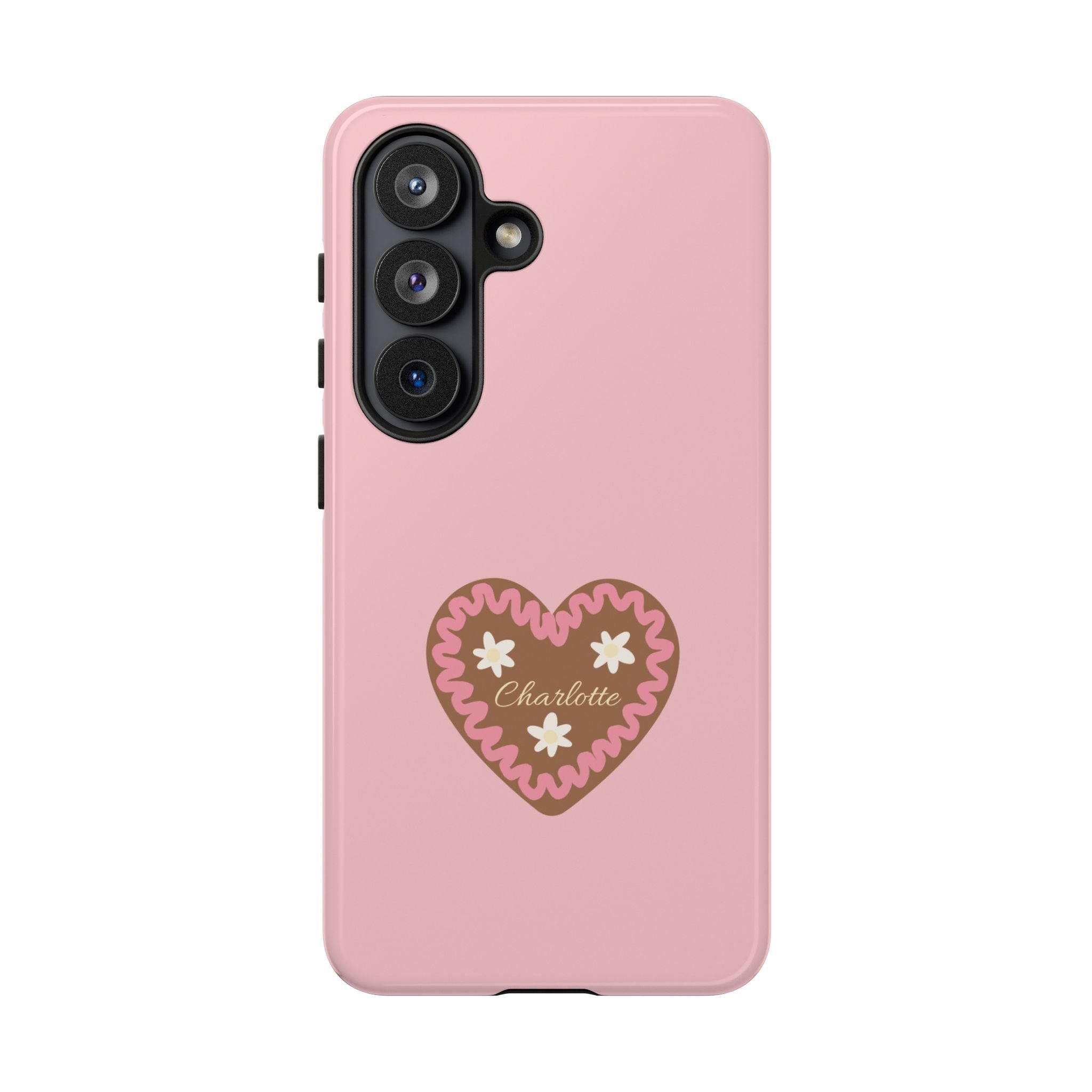 WIESNHERZ ROSE – Personalisierte Handyhülle mit Dual-Layer-Schutz