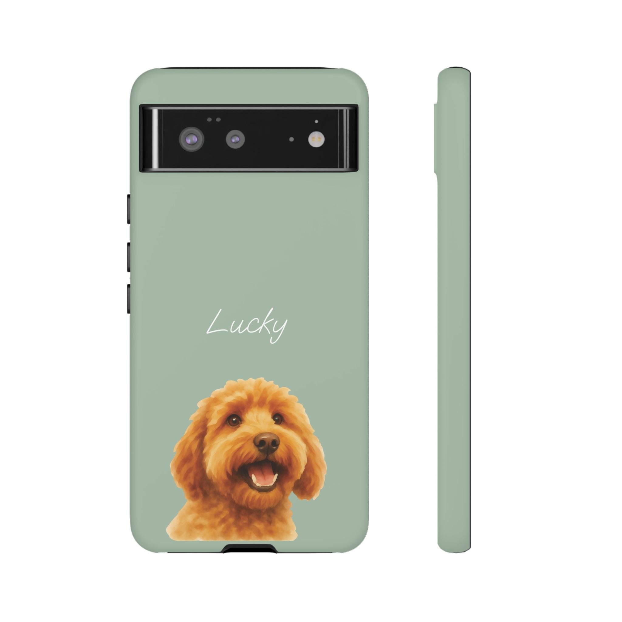 PET AQUARELL SALBEI – Personalisierte Handyhülle mit Dual-Layer-Schutz