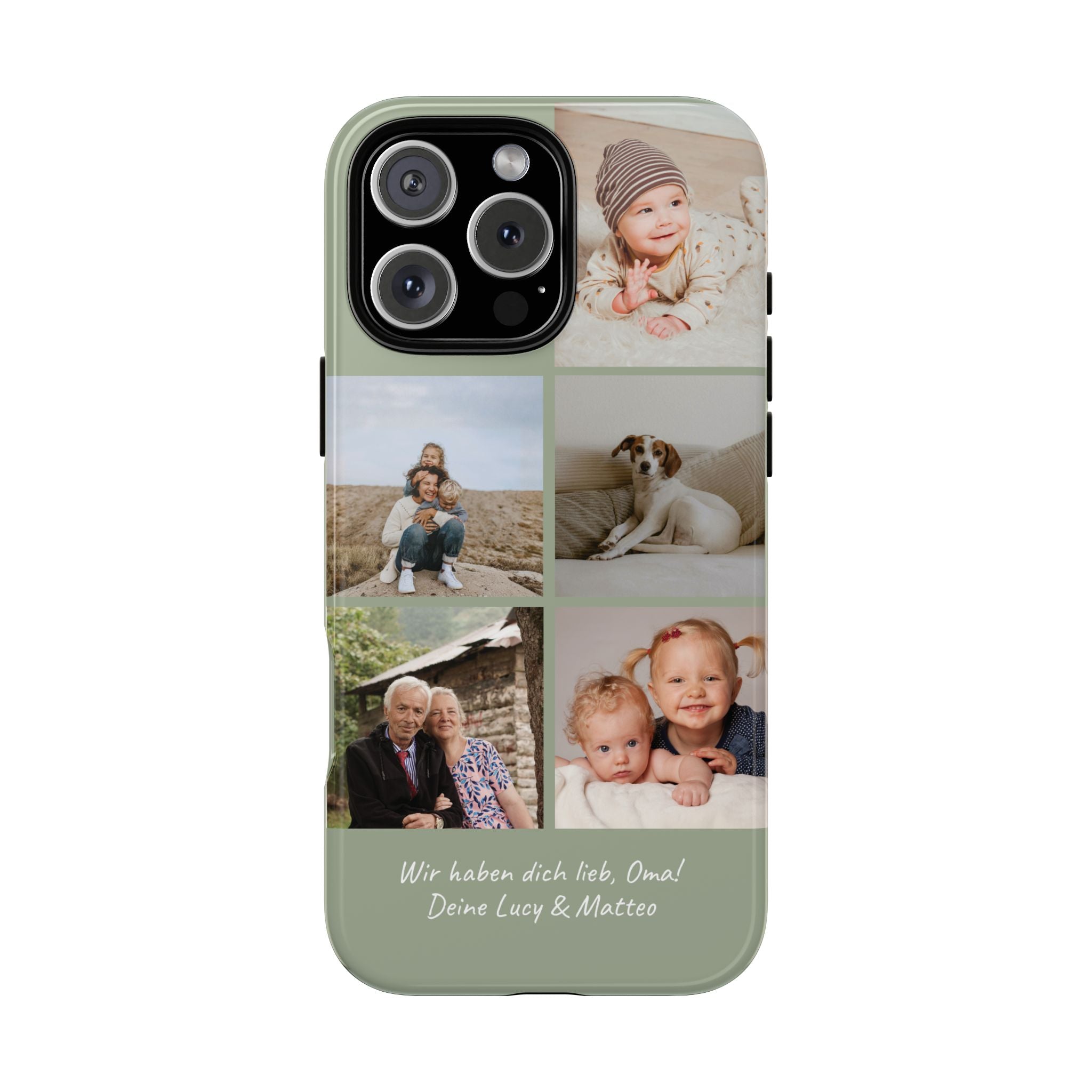 SALBEI PHOTO COLLAGE – Personalisierte Foto Handyhülle mit Dual-Layer-Schutz