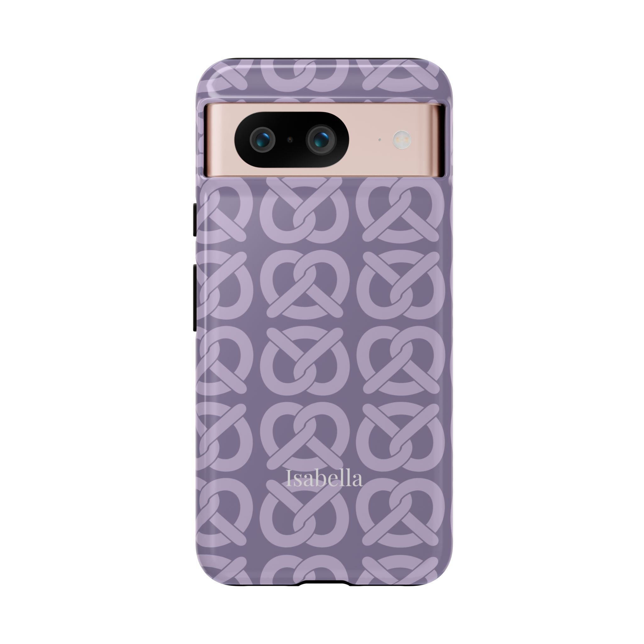 BREZN MONOGRAMM LAVENDEL – Personalisierte Handyhülle mit Dual-Layer-Schutz