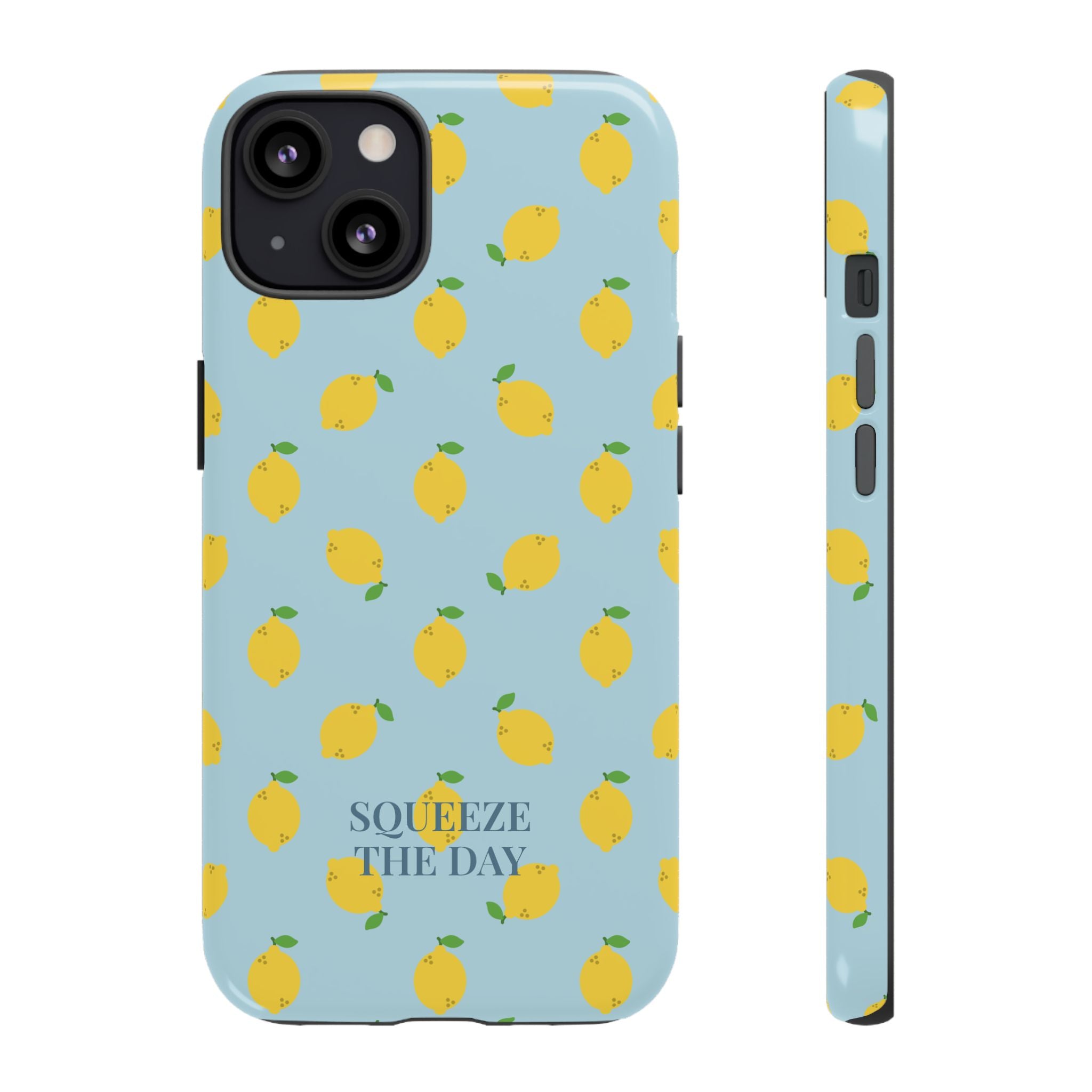 LEMONS BLUE SKY – Personalisierte Handyhülle mit Dual-Layer-Schutz